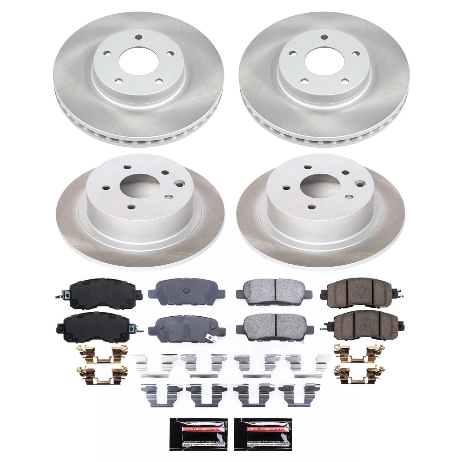 Power Stop 13-23 Nissan Altima Front and Rear Semi-Coated Rotor Kit (1x psbSC098, 1x psbSC6494) thumbnail 6