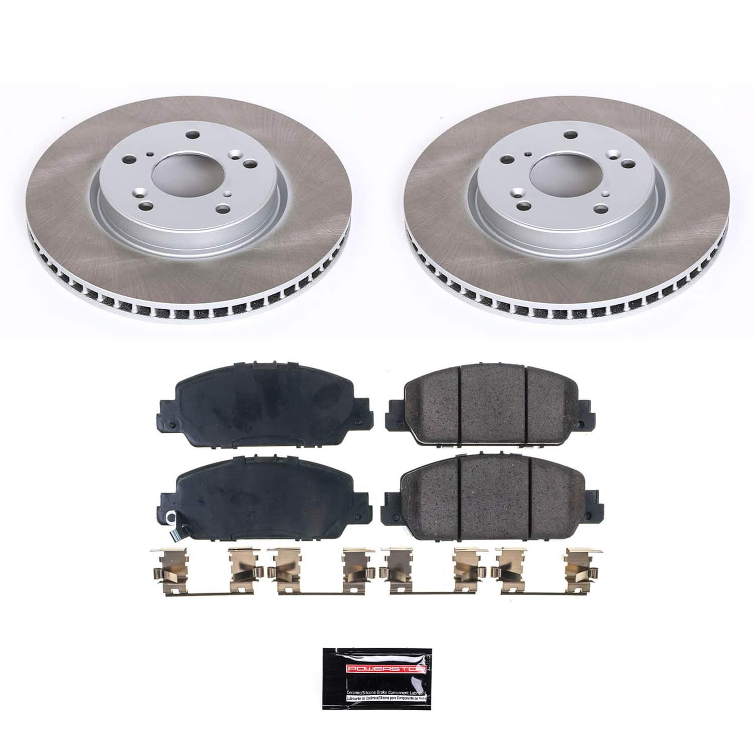 Power Stop 13-17 Honda Accord Front and Rear Semi-Coated Rotor Kit (1x psbSC5368, 1x psbSC6515) thumbnail 7