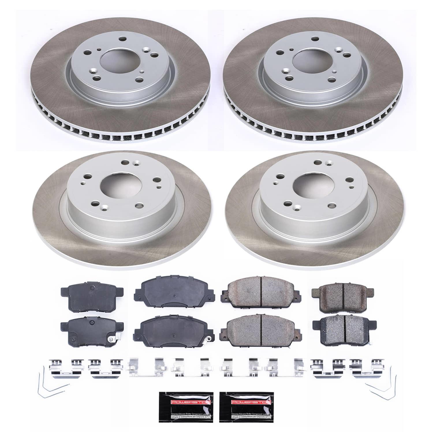 Power Stop 13-17 Honda Accord Front and Rear Semi-Coated Rotor Kit (1x psbSC5368, 1x psbSC6515) thumbnail 6