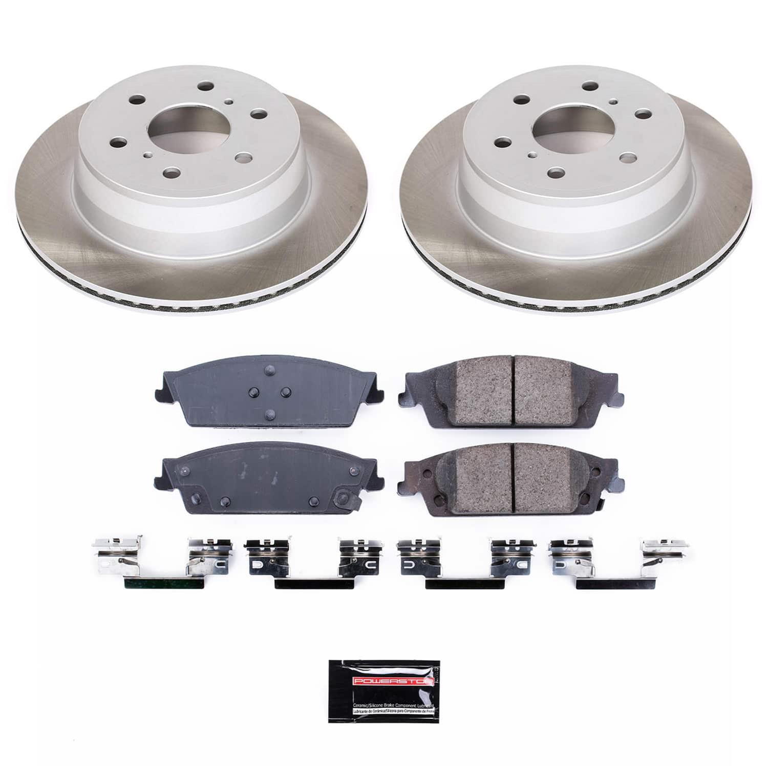 Power Stop 15-20 Cadillac Escalade Front and Rear Semi-Coated Rotor Kit (1x psbSC2069, 1x psbSC6562) thumbnail 8