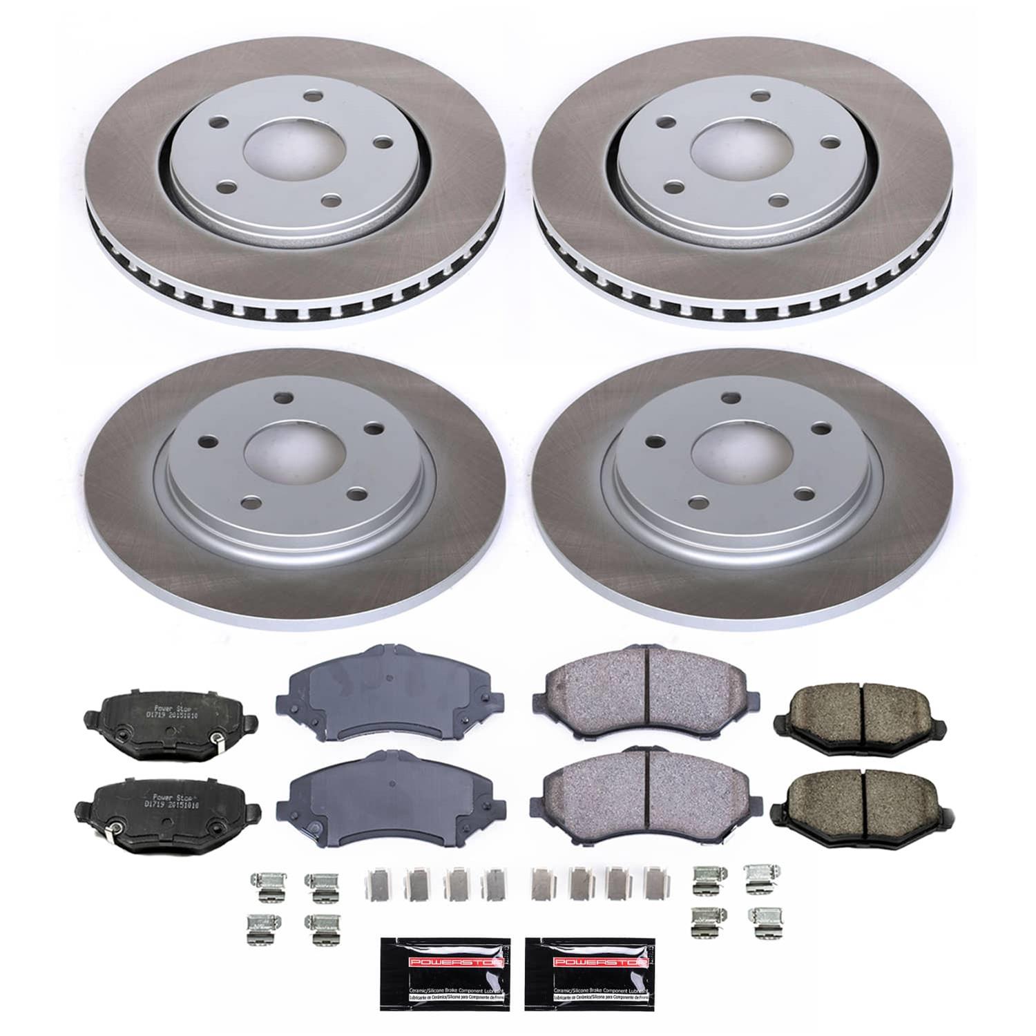 Power Stop 12-16 Chrysler Town & Country Front and Rear Semi-Coated Rotor Kit (1x psbSC3118, 1x psbSC6544) thumbnail 5