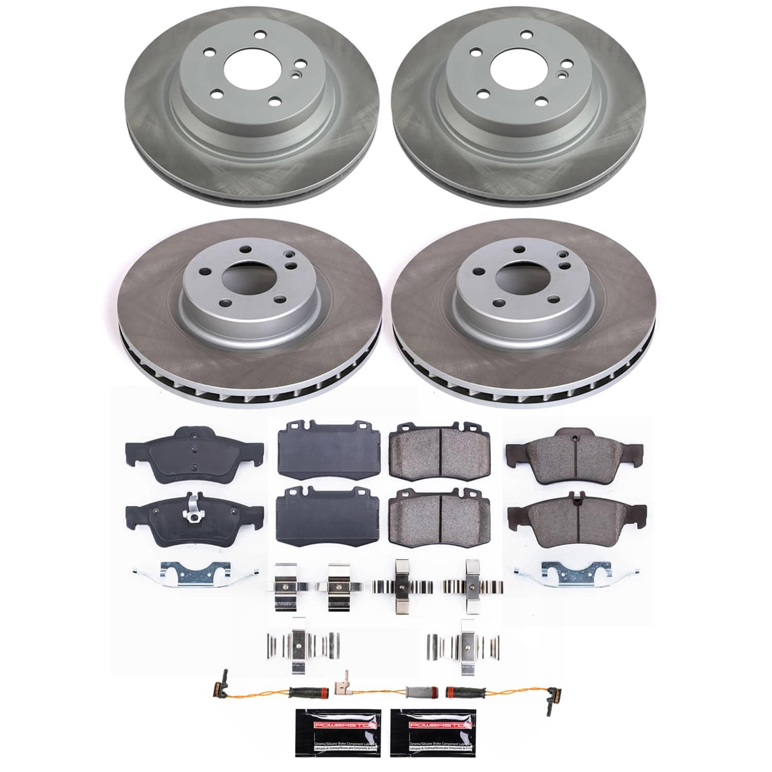 Power Stop 2006 Mercedes-Benz CLS500 Front and Rear Semi-Coated Rotor Kit (1x psbSC6359, 1x psbSC6597) thumbnail 5