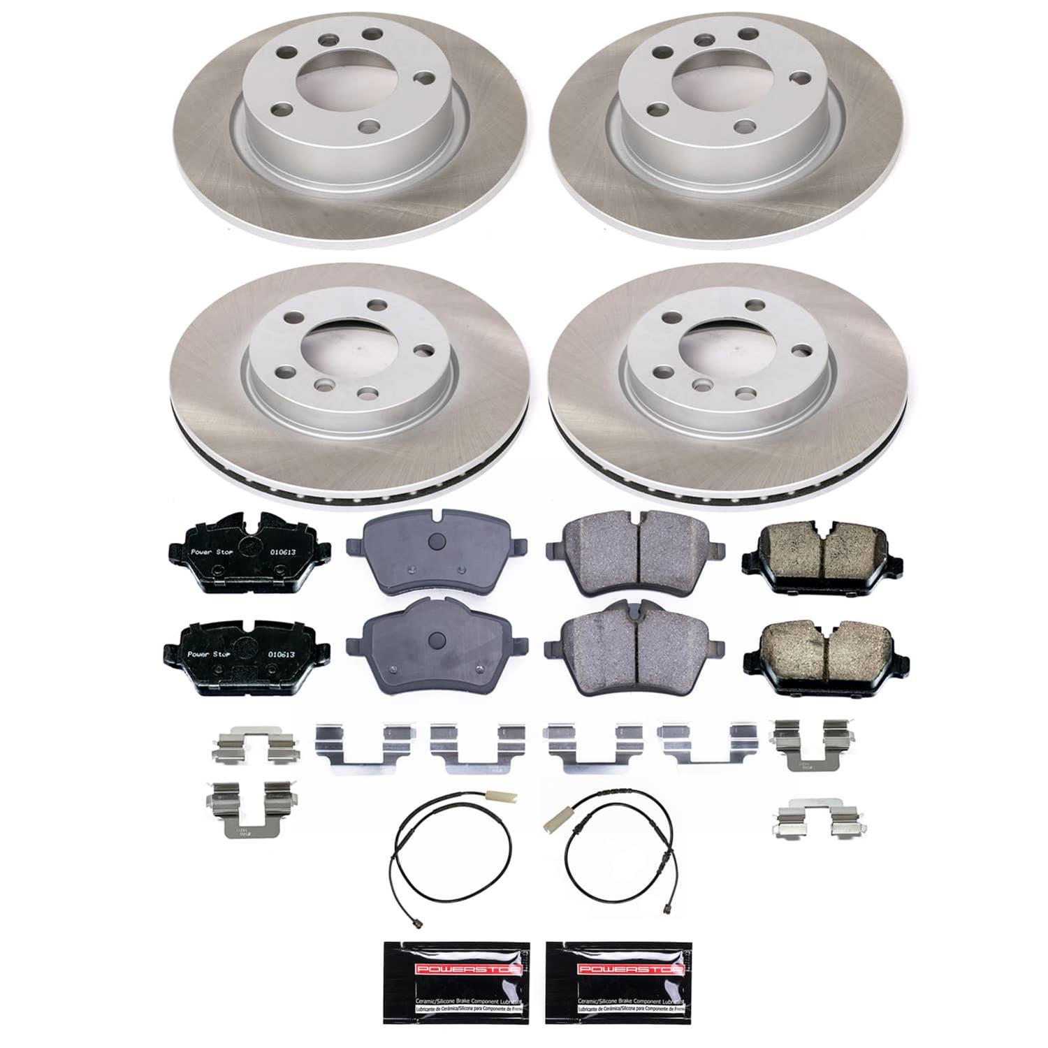 Power Stop 11-16 Mini Cooper Countryman Front and Rear Semi-Coated Rotor Kit (1x psbSC6662, 1x psbSC6664) thumbnail 5