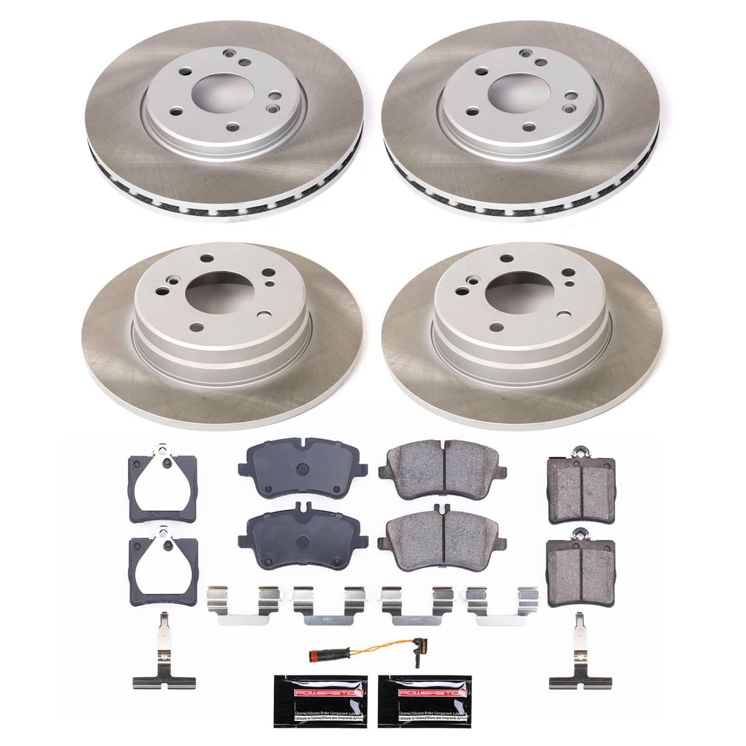 Power Stop 06-08 Mercedes-Benz SLK280 Front and Rear Semi-Coated Rotor Kit (1x psbSC368, 1x psbSC6702) thumbnail 5