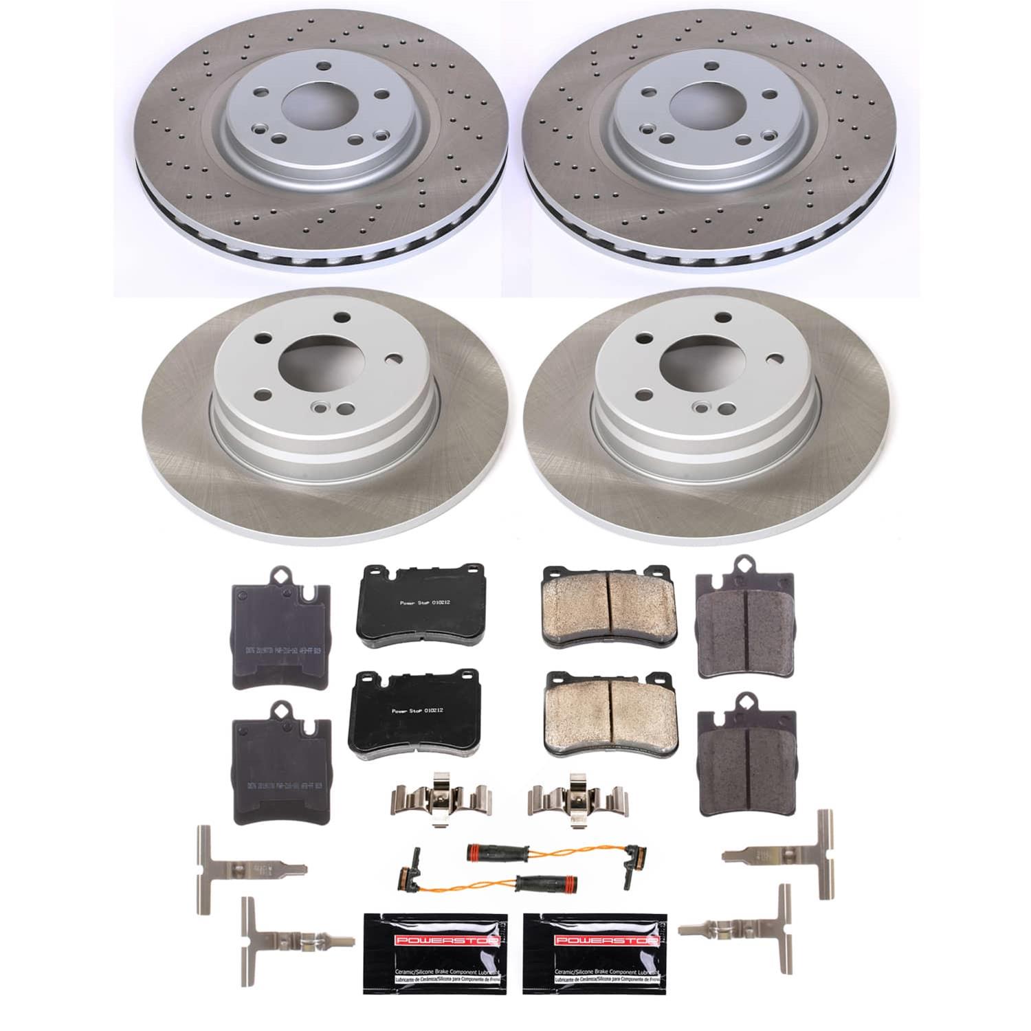 Power Stop 05-07 Mercedes-Benz C230 Front and Rear Semi-Coated Rotor Kit (1x psbSC6698, 1x psbSC6713) thumbnail 5