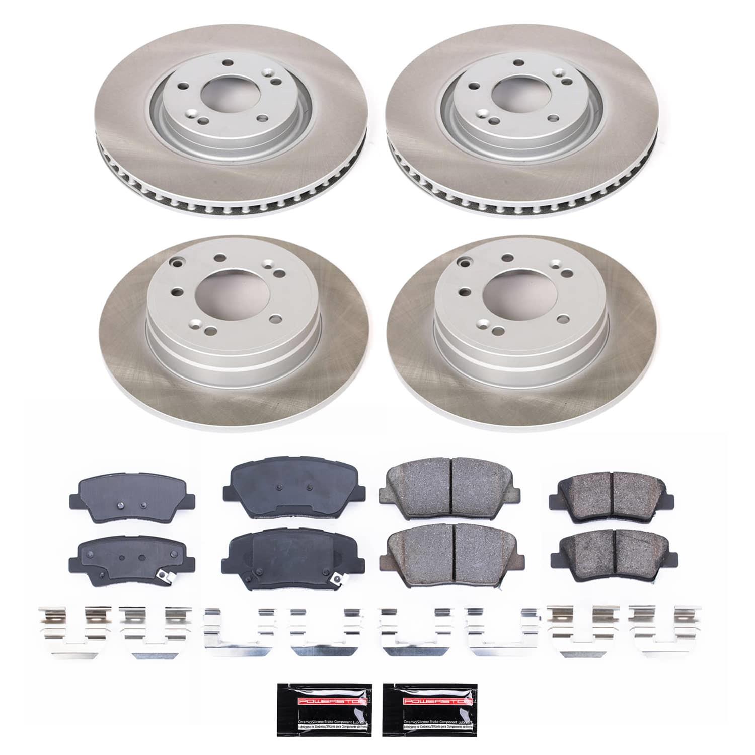 Power Stop 12-17 Hyundai Azera Front and Rear Semi-Coated Rotor Kit (1x psbSC5381, 1x psbSC6764) thumbnail 5