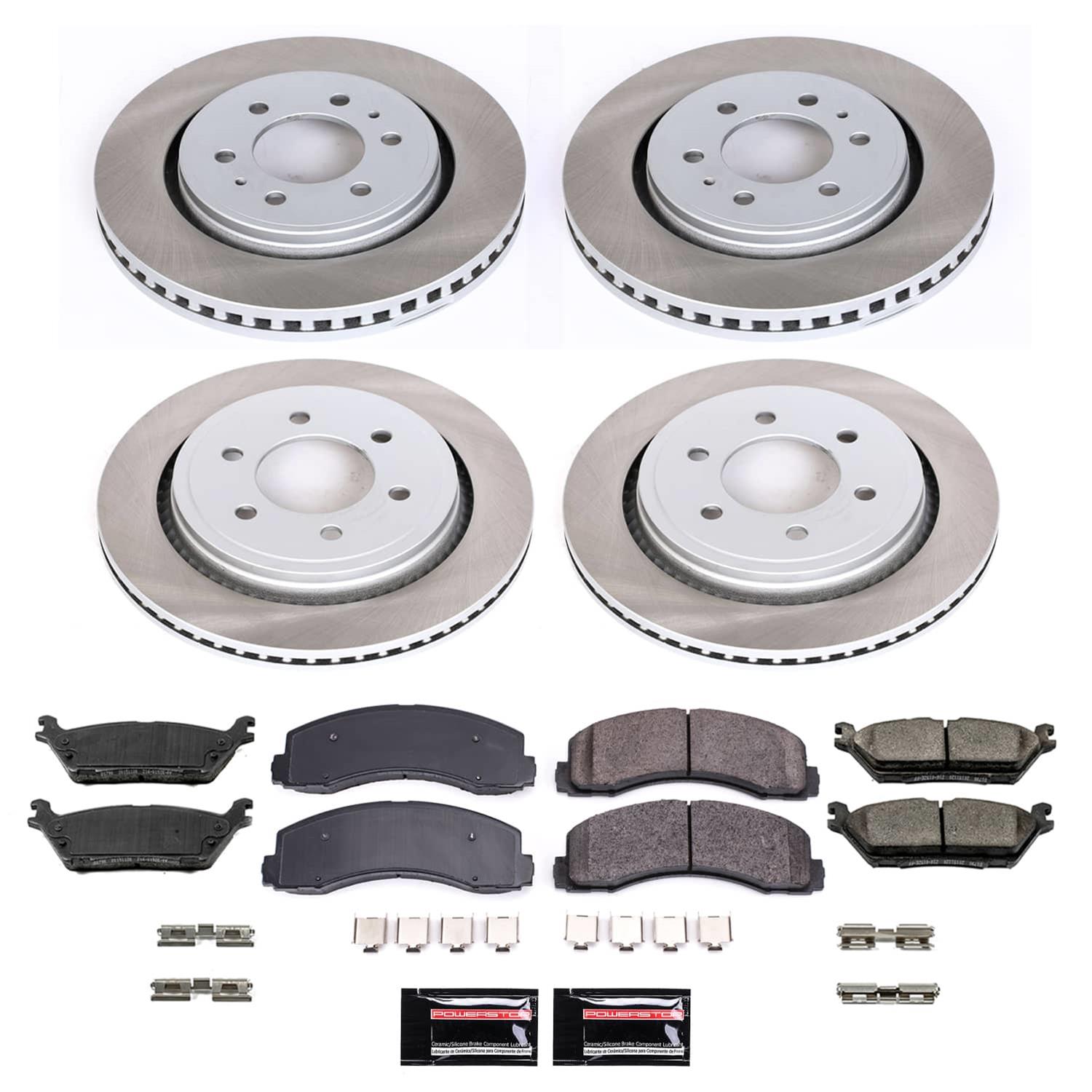 Power Stop 15-17 Ford F-150 Front and Rear Semi-Coated Rotor Kit (1x psbSC3167, 1x psbSC6814) thumbnail 5