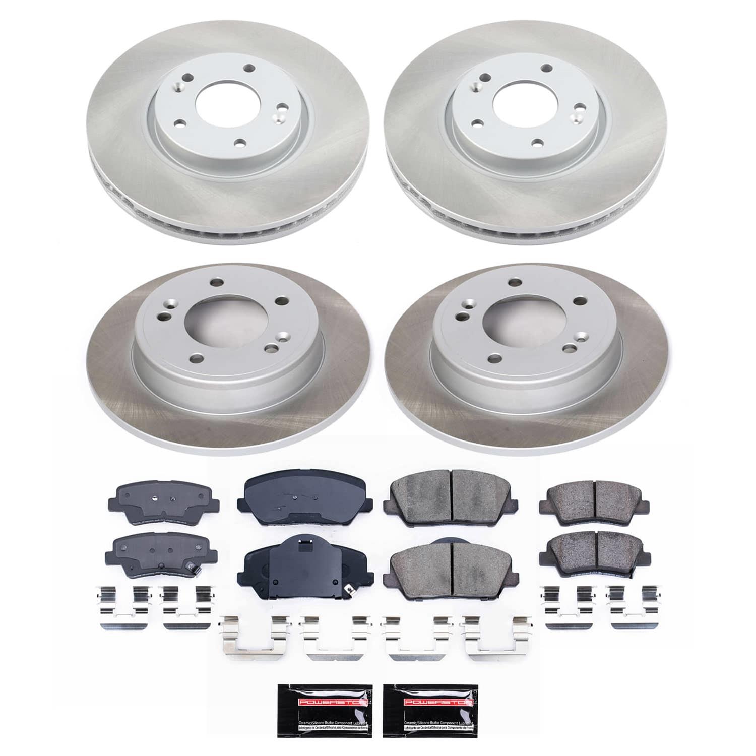 Power Stop 14-16 Kia Forte Koup Front and Rear Semi-Coated Rotor Kit (1x psbSC6502, 1x psbSC6935) thumbnail 5