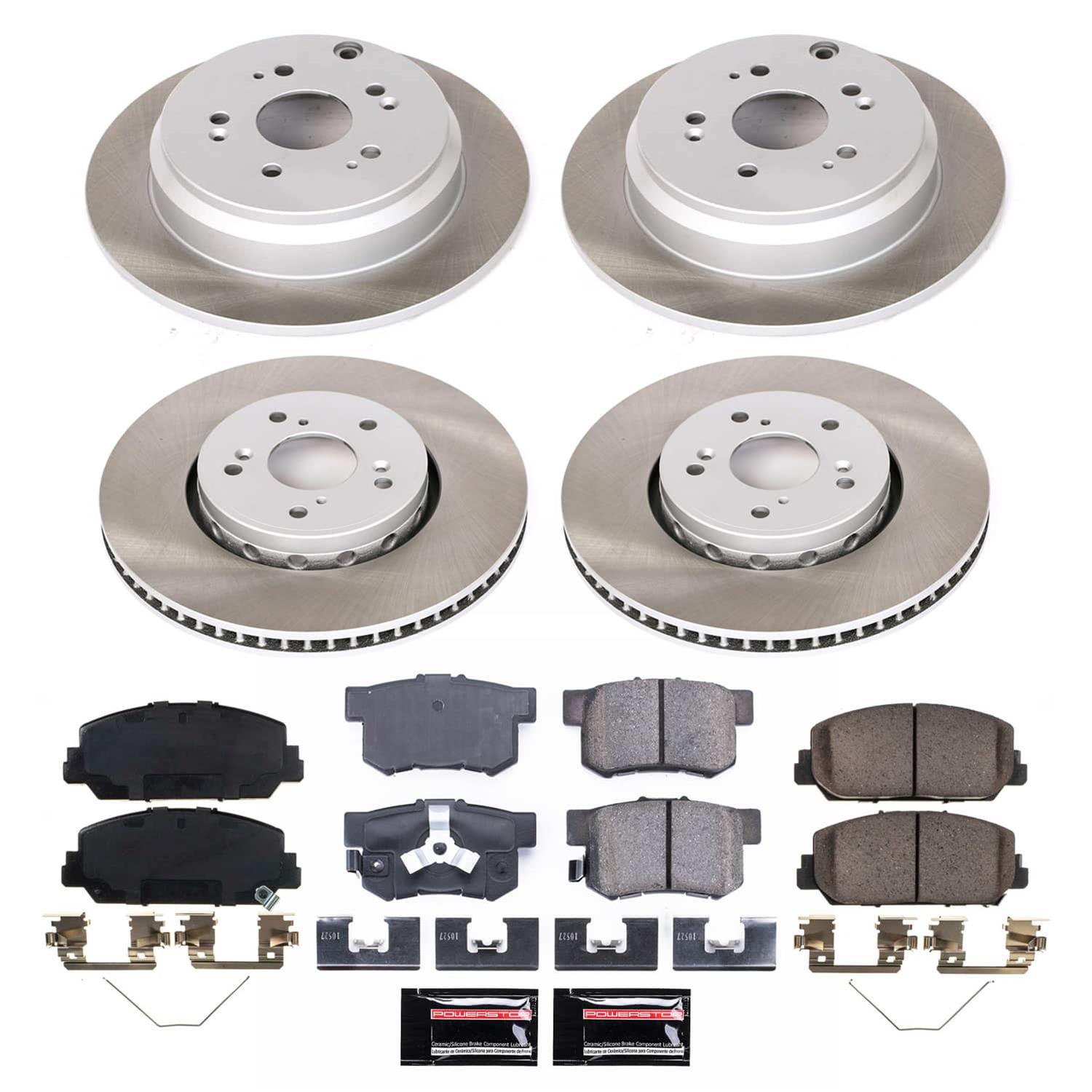Power Stop 13-18 Acura RDX Front and Rear Semi-Coated Rotor Kit (1x psbSC206, 1x psbSC6940) thumbnail 5
