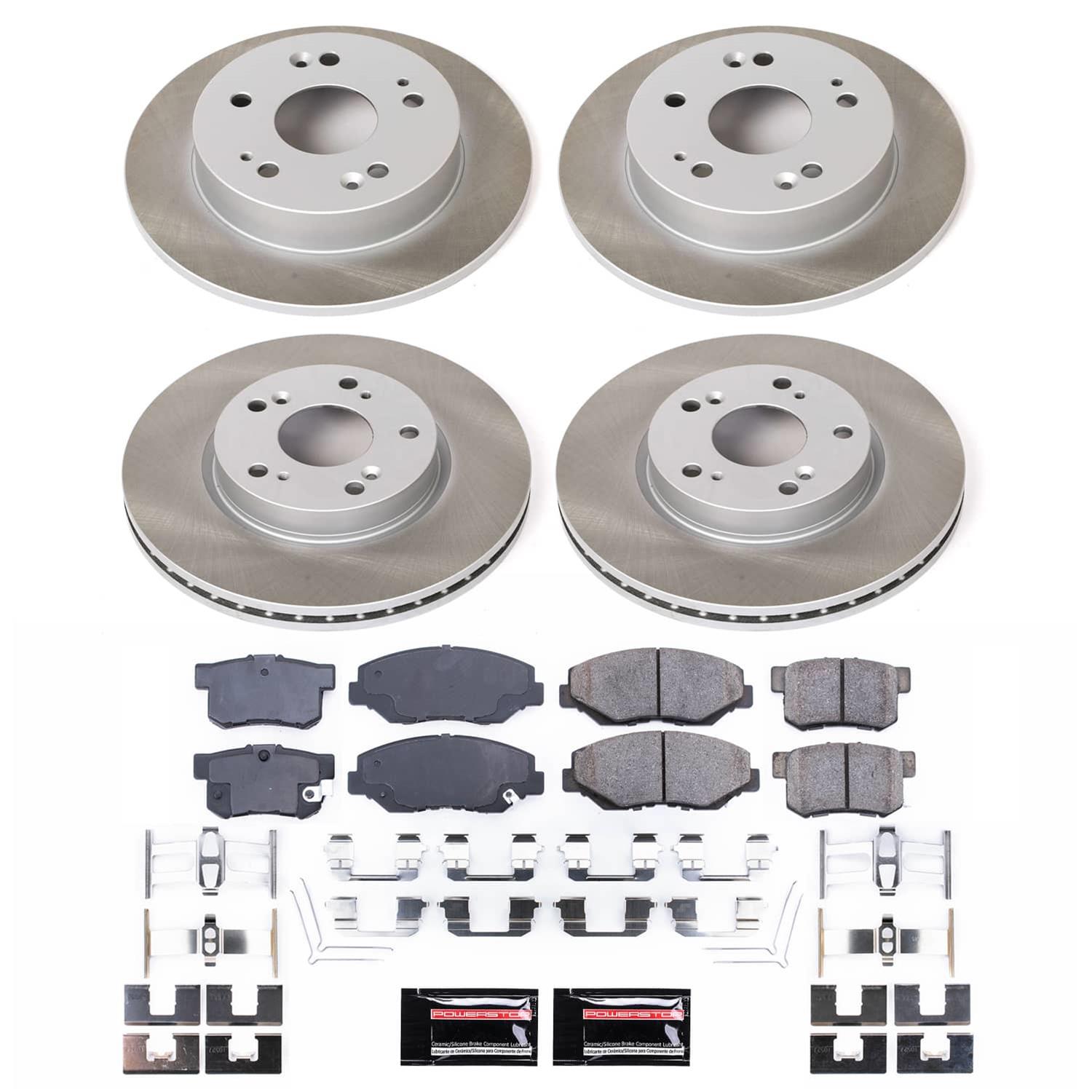 Power Stop 2013 Acura ILX Front and Rear Semi-Coated Rotor Kit (1x psbSC1243, 1x psbSC6490) thumbnail 5