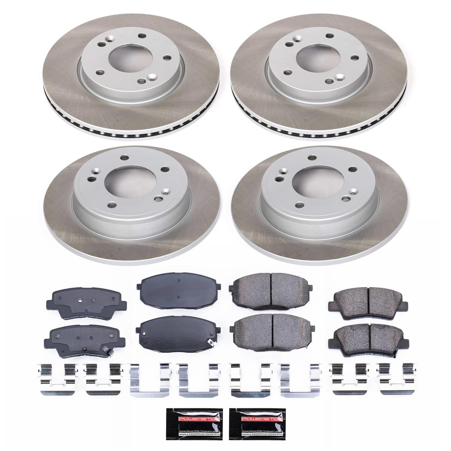 Power Stop 14-16 Kia Soul Front and Rear Semi-Coated Rotor Kit (1x psbSC6502, 1x psbSC6946) thumbnail 5