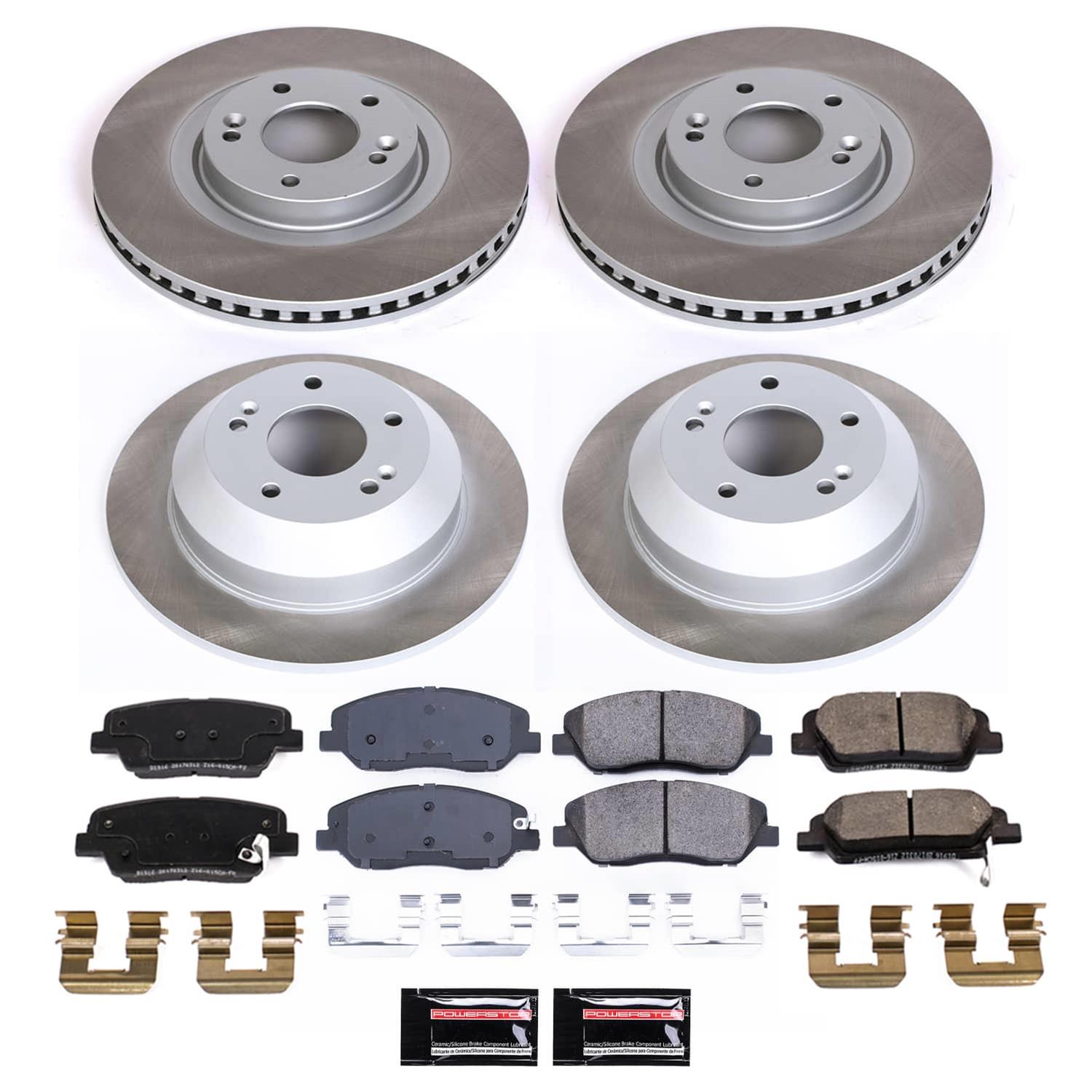 Power Stop 13-16 Hyundai Santa Fe Front and Rear Semi-Coated Rotor Kit (1x psbSC6951, 1x psbSC7507) thumbnail 5