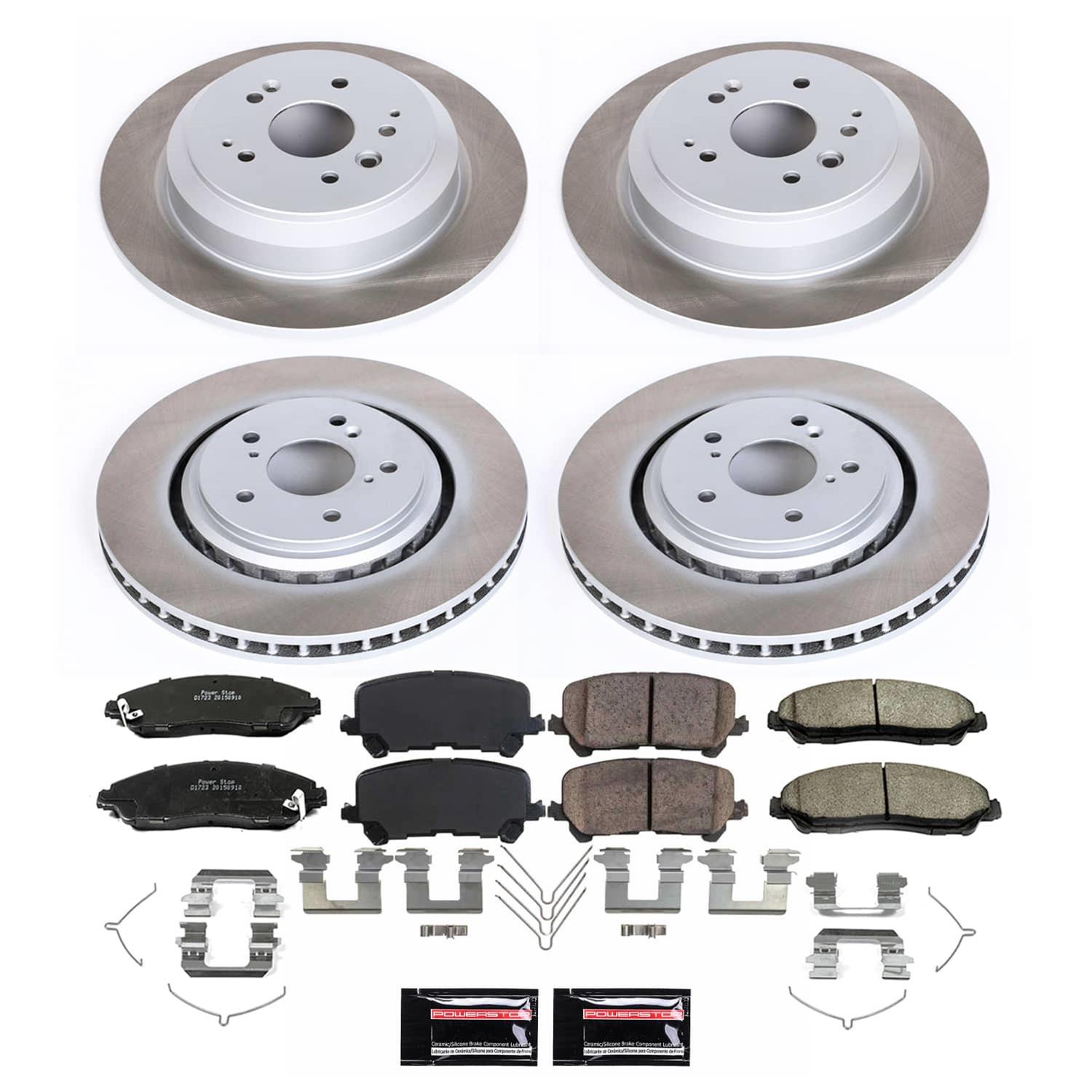 Power Stop 14-16 Acura MDX Front and Rear Semi-Coated Rotor Kit (1x psbSC6953, 1x psbSC6957) thumbnail 5