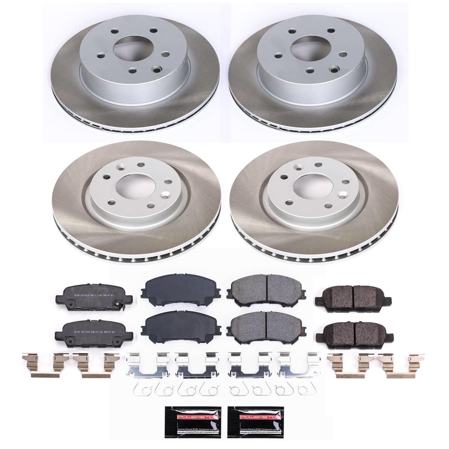 Power Stop 14-20 Nissan Rogue Front and Rear Semi-Coated Rotor Kit (1x psbSC6761, 1x psbSC7036) thumbnail 5