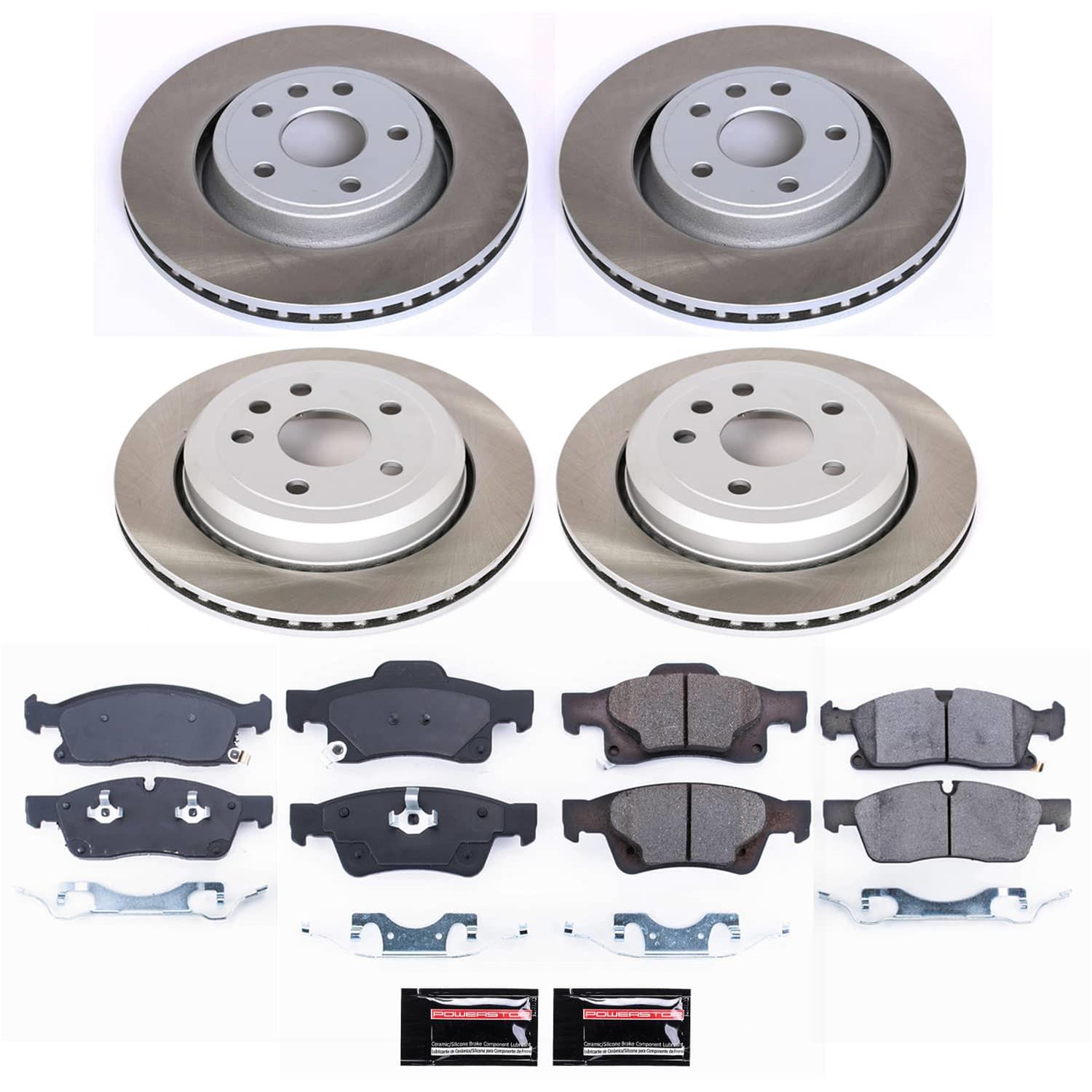 Power Stop 21-23 Dodge Durango Front and Rear Semi-Coated Rotor Kit (1x psbSC5953, 1x psbSC7133) thumbnail 5