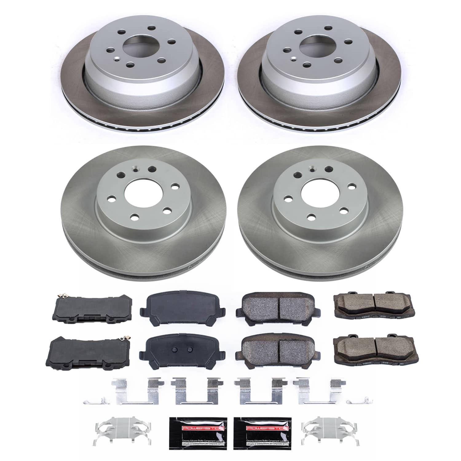Power Stop 15-20 Chevrolet Colorado Front and Rear Semi-Coated Rotor Kit (1x psbSC7126, 1x psbSC7127) thumbnail 5