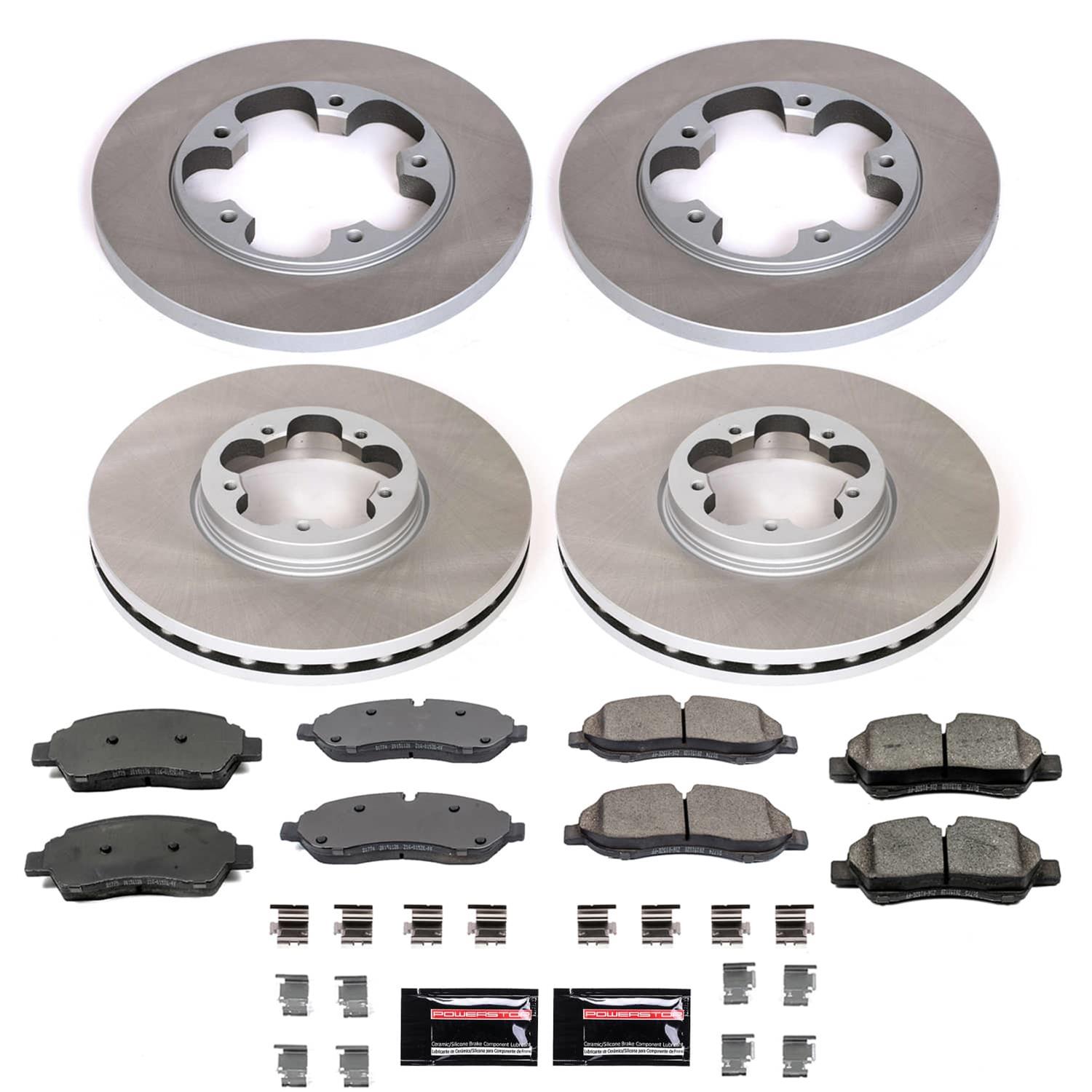 Power Stop 15-19 Ford Transit-150 Front and Rear Semi-Coated Rotor Kit (1x psbSC7145, 1x psbSC7150) thumbnail 5