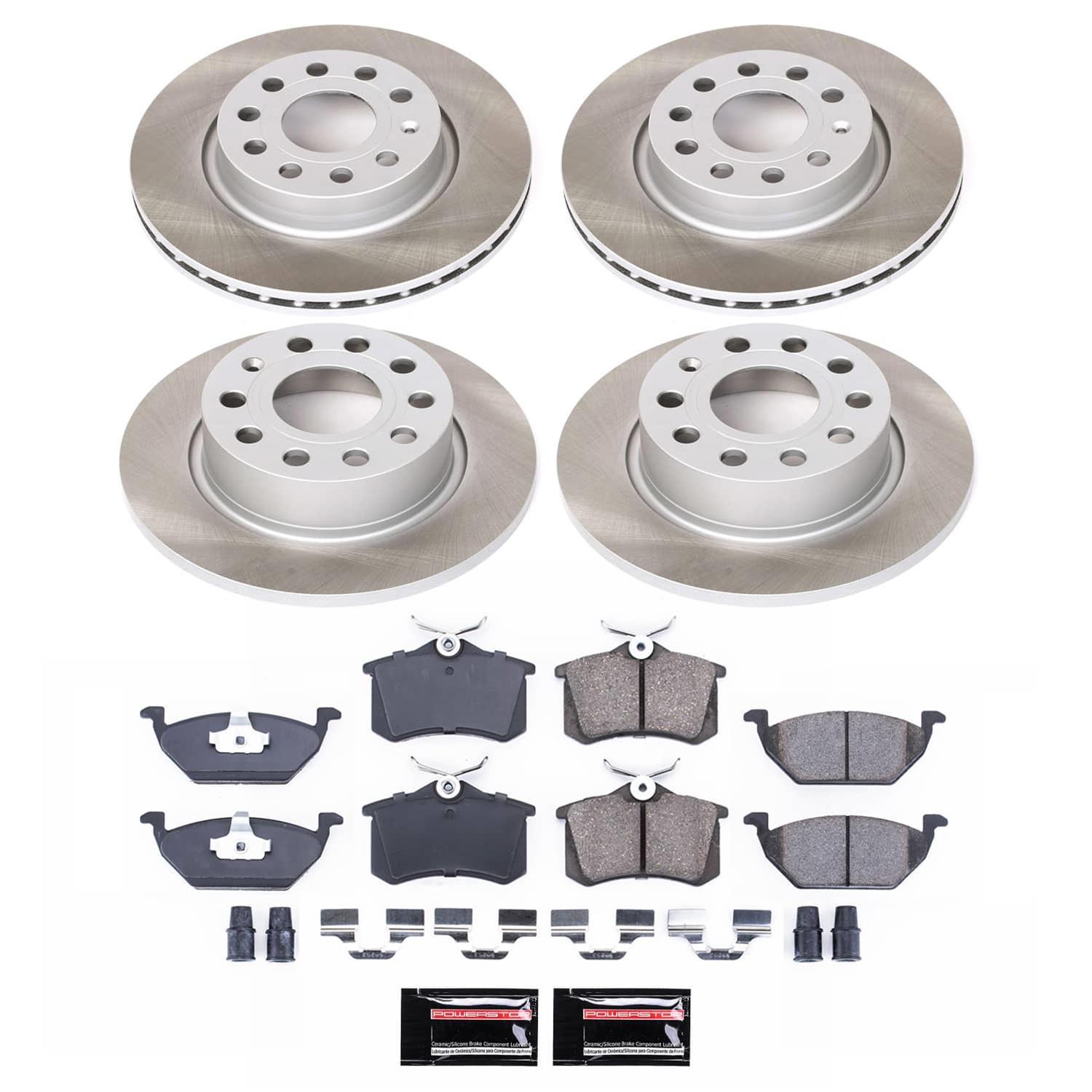 Power Stop 13-15 Volkswagen Jetta Front and Rear Semi-Coated Rotor Kit (1x psbSC5671, 1x psbSC6041) thumbnail 5