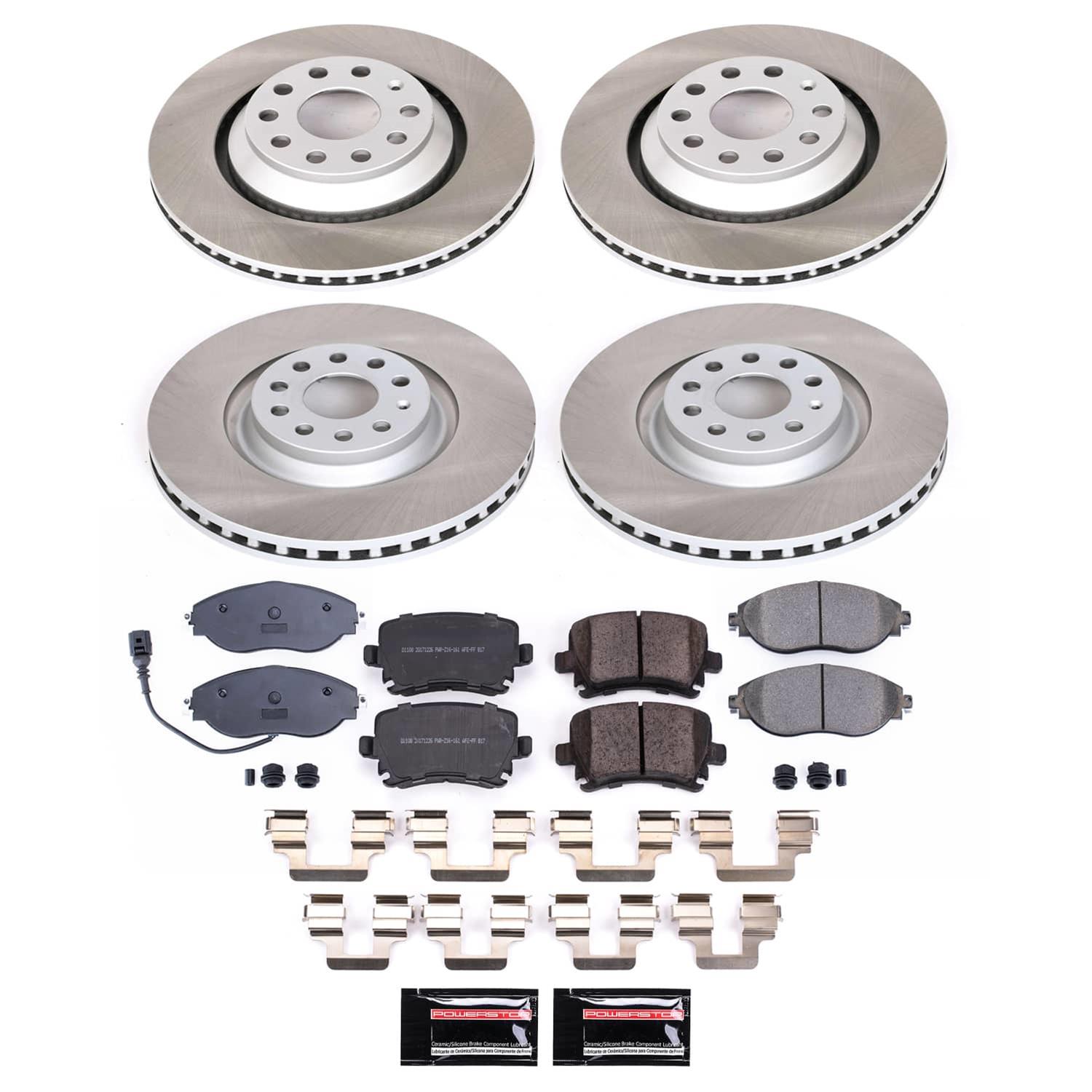 Power Stop 13-16 Volkswagen CC Front and Rear Semi-Coated Rotor Kit (1x psbSC4628, 1x psbSC7175) thumbnail 5