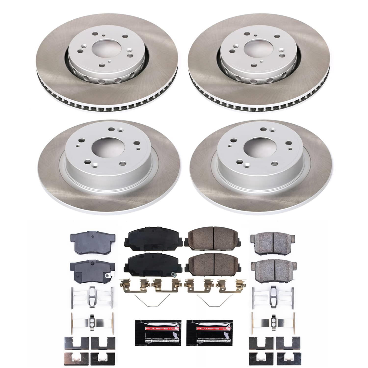Power Stop 2016 Acura ILX Front and Rear Semi-Coated Rotor Kit (1x psbSC3128, 1x psbSC6940) thumbnail 5