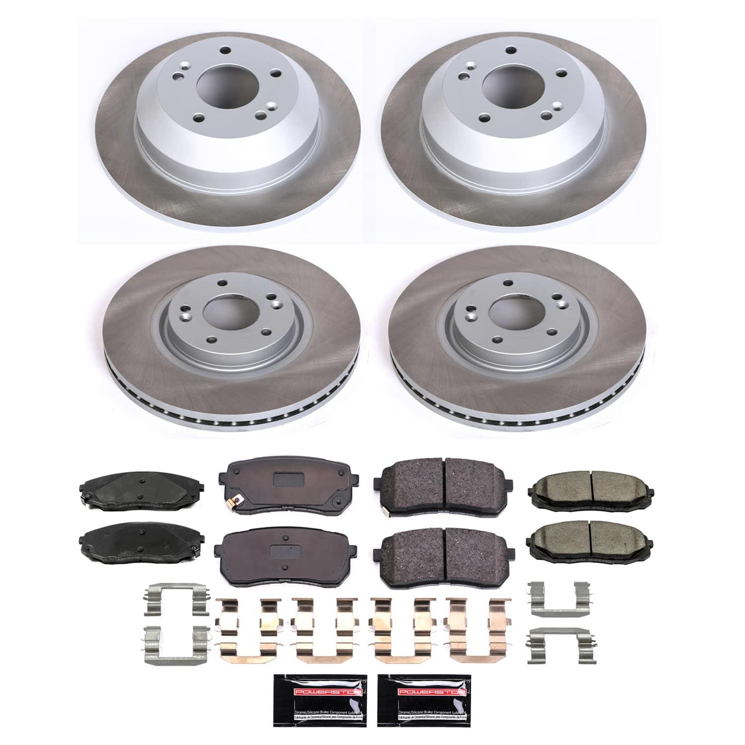 Power Stop 15-21 Kia Sedona Front and Rear Semi-Coated Rotor Kit (1x psbSC7213, 1x psbSC7218) thumbnail 5