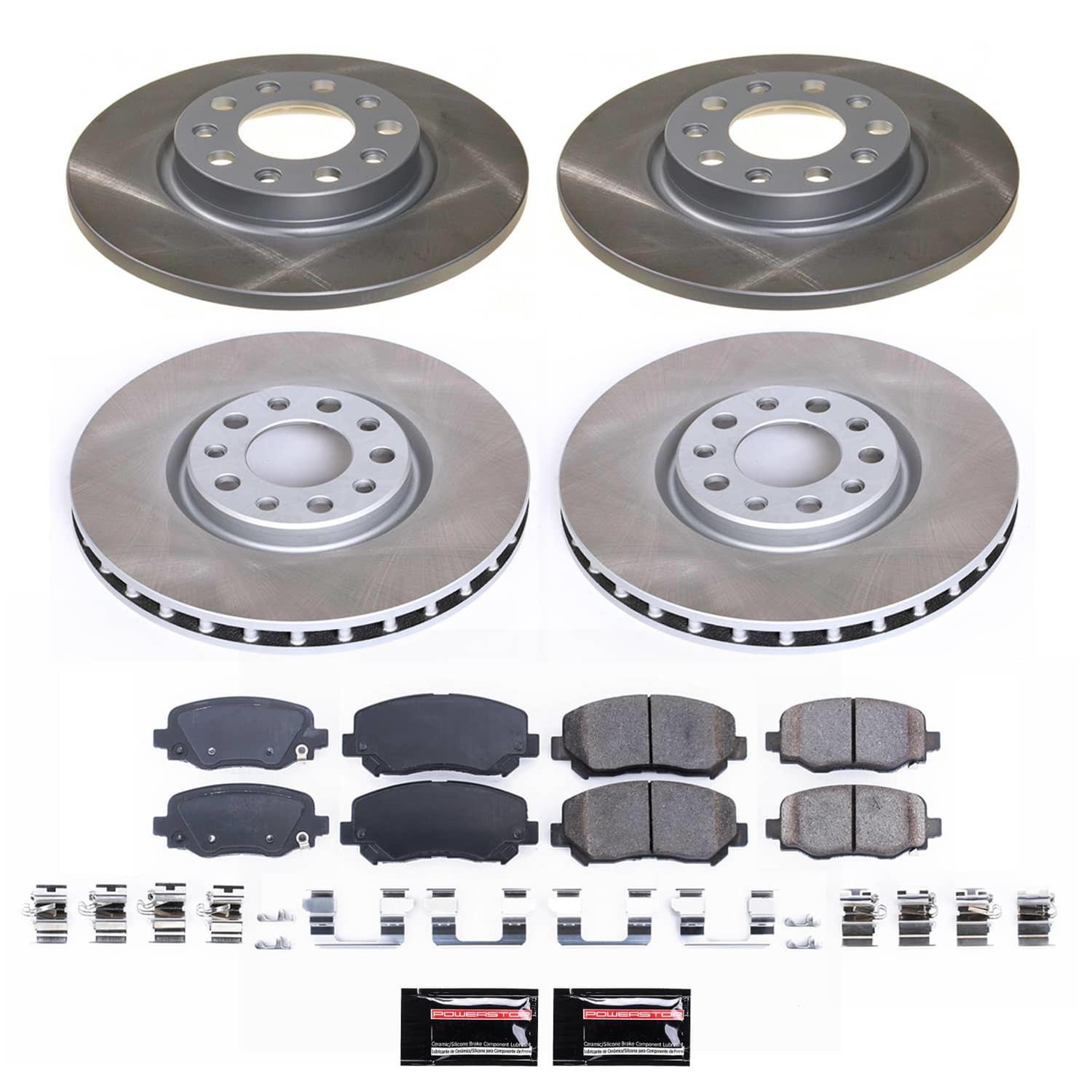 Power Stop 15-17 Chrysler 0 Front and Rear Semi-Coated Rotor Kit (1x psbSC6372, 1x psbSC6543) thumbnail 5