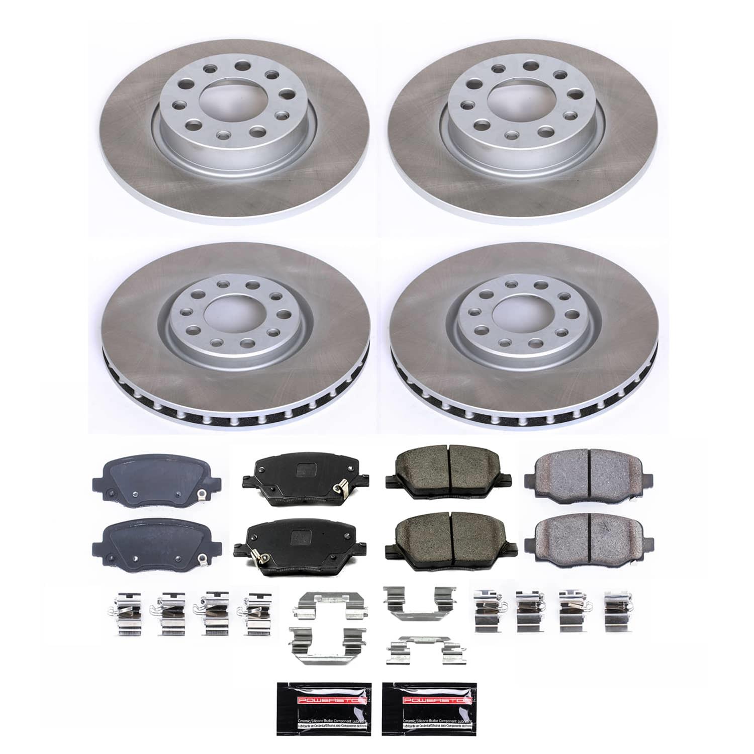 Power Stop 16-20 Fiat 500X Front and Rear Semi-Coated Rotor Kit (1x psbSC7299, 1x psbSC7301) thumbnail 5