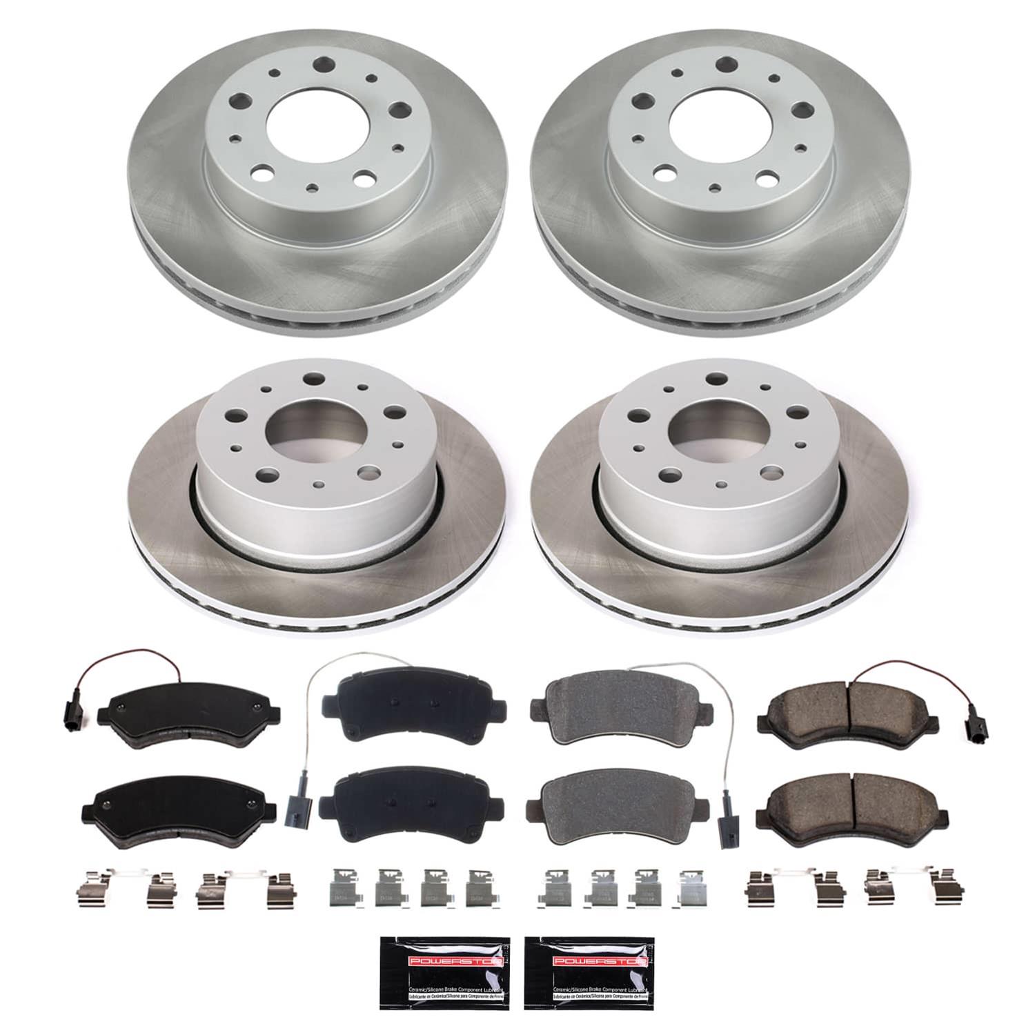 Power Stop 15-21 Ram ProMaster 1500 Front and Rear Semi-Coated Rotor Kit (1x psbSC7303, 1x psbSC7314) thumbnail 5