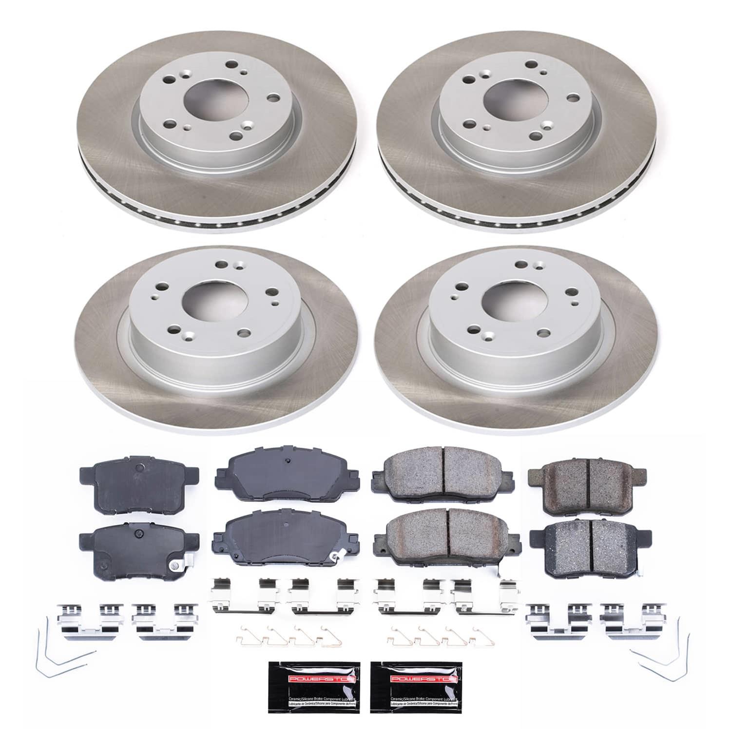 Power Stop 16-17 Honda Accord Front and Rear Semi-Coated Rotor Kit (1x psbSC5368, 1x psbSC7345) thumbnail 4