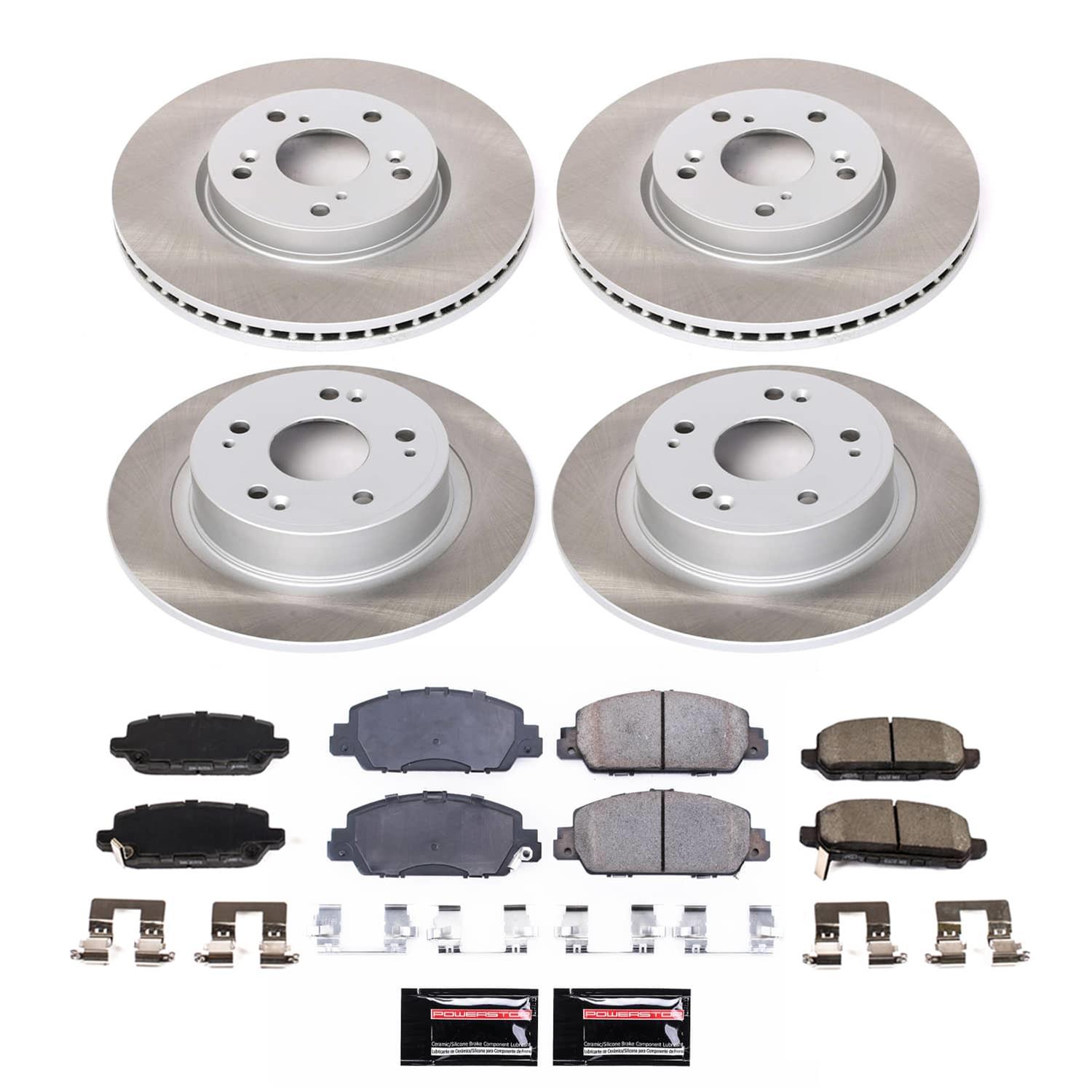 Power Stop 16-22 Honda HR-V Front and Rear Semi-Coated Rotor Kit (1x psbSC6777, 1x psbSC7340) thumbnail 5