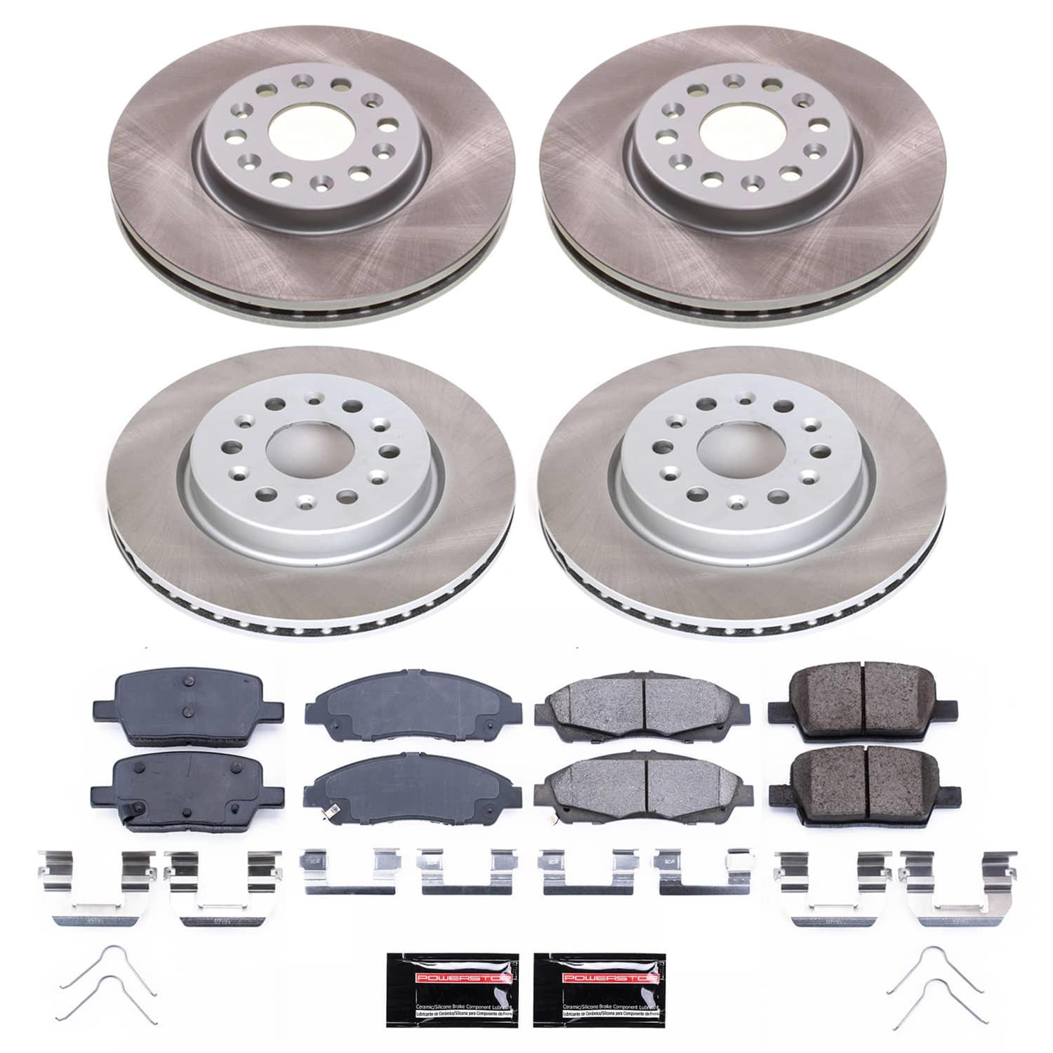 Power Stop 18-20 Buick Enclave Front and Rear Semi-Coated Rotor Kit (1x psbSC7409, 1x psbSC7411) thumbnail 4
