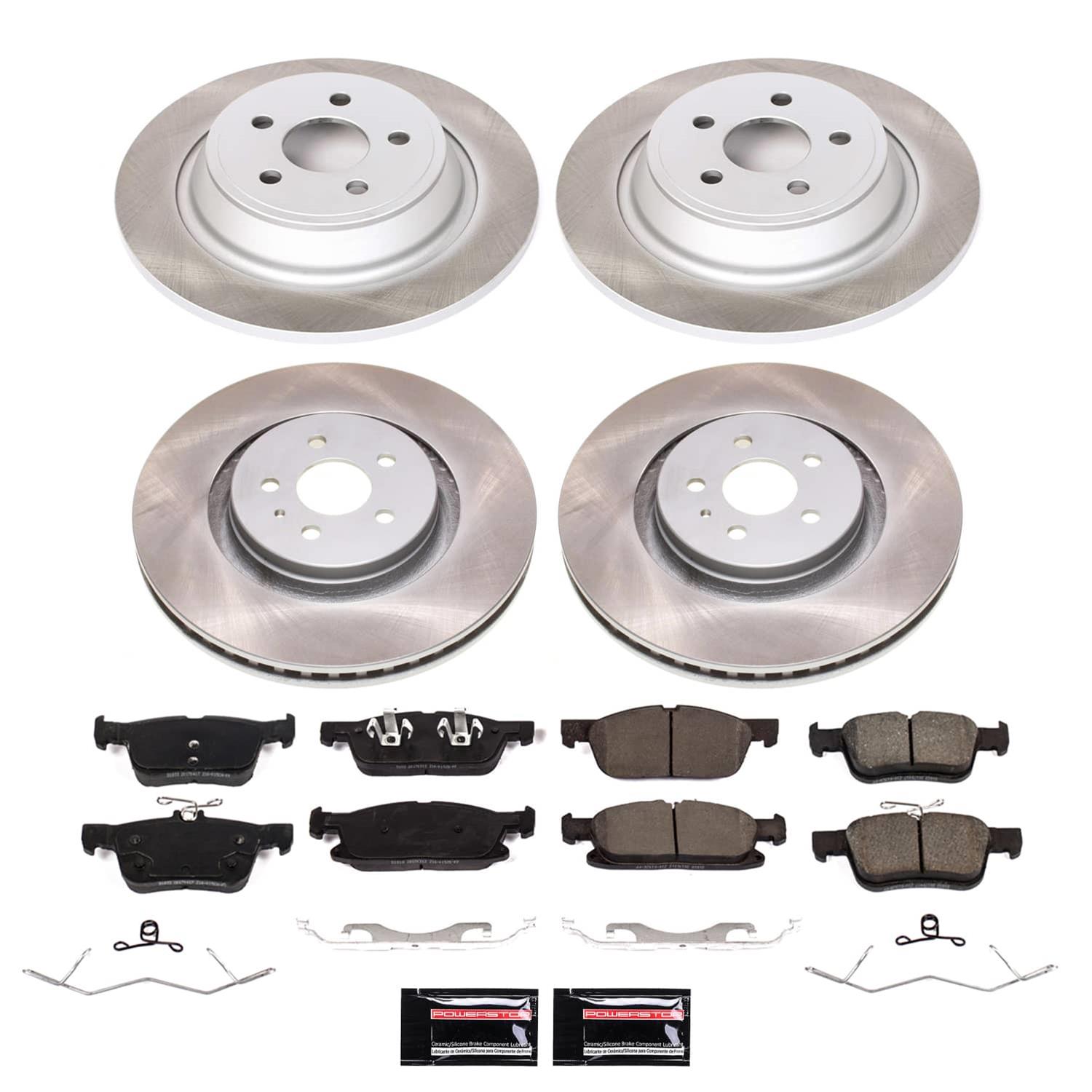 Power Stop 15-20 Ford Edge Front and Rear Semi-Coated Rotor Kit (1x psbSC7143, 1x psbSC7417) thumbnail 5