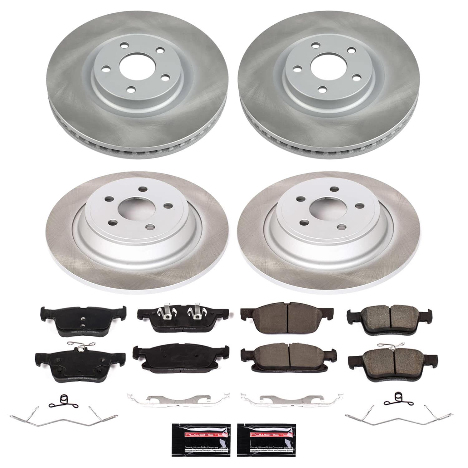 Power Stop 15-20 Ford Edge Front and Rear Semi-Coated Rotor Kit (1x psbSC7321, 1x psbSC7417) thumbnail 5