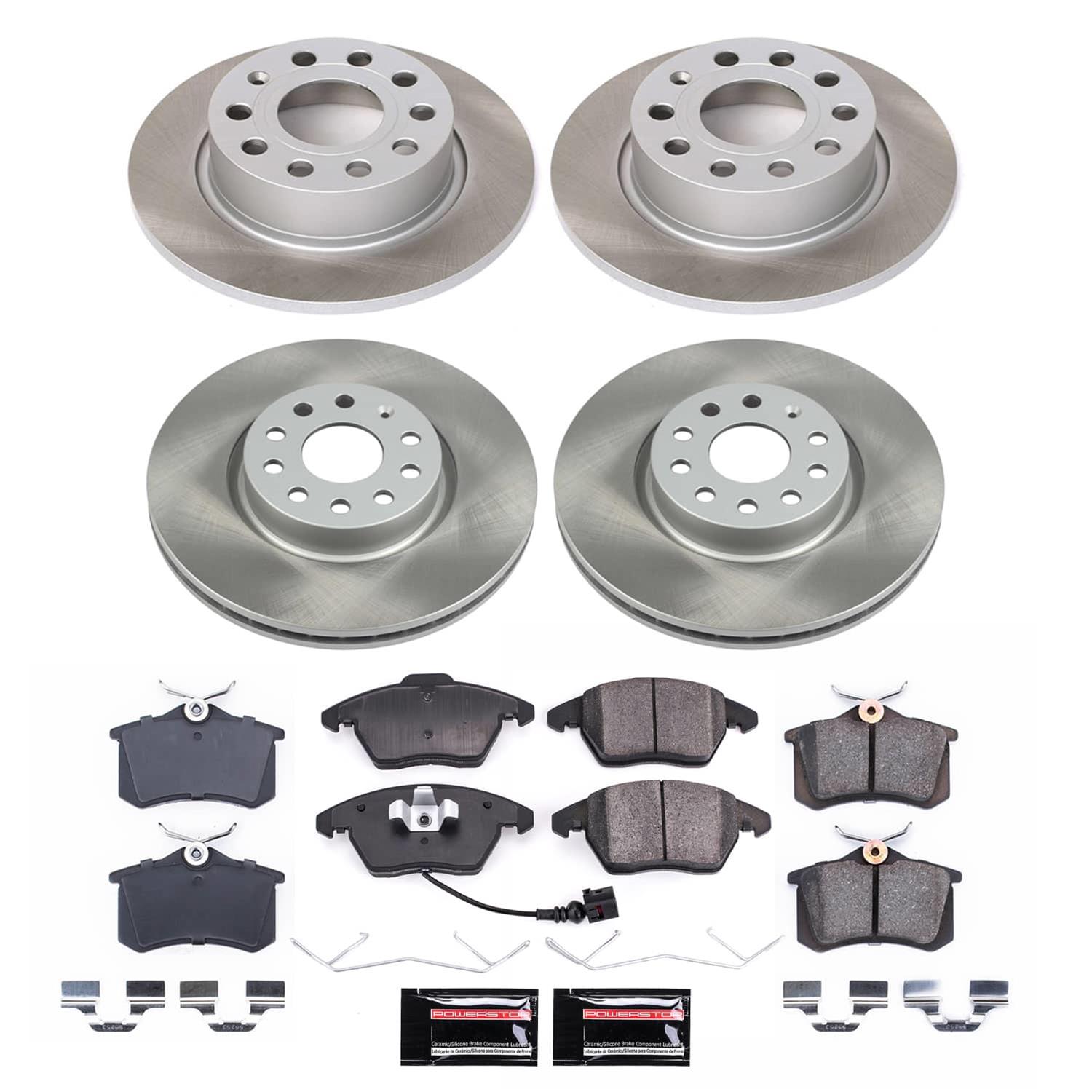 Power Stop 13-17 Volkswagen Beetle Front and Rear Semi-Coated Rotor Kit (1x psbSC2259, 1x psbSC5671) thumbnail 5