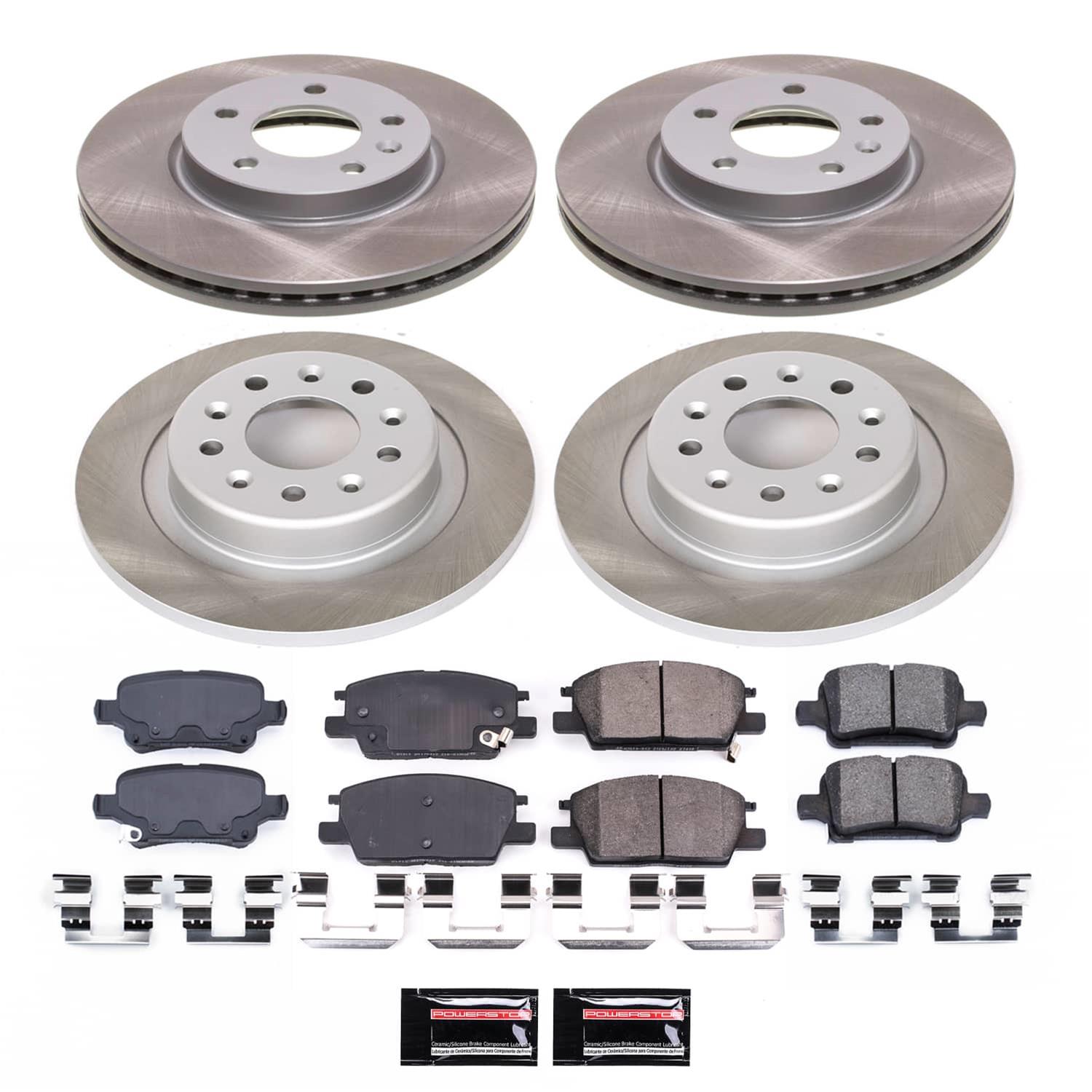 Power Stop 17-18 Buick LaCrosse Front and Rear Semi-Coated Rotor Kit (1x psbSC7400, 1x psbSC7717) thumbnail 5