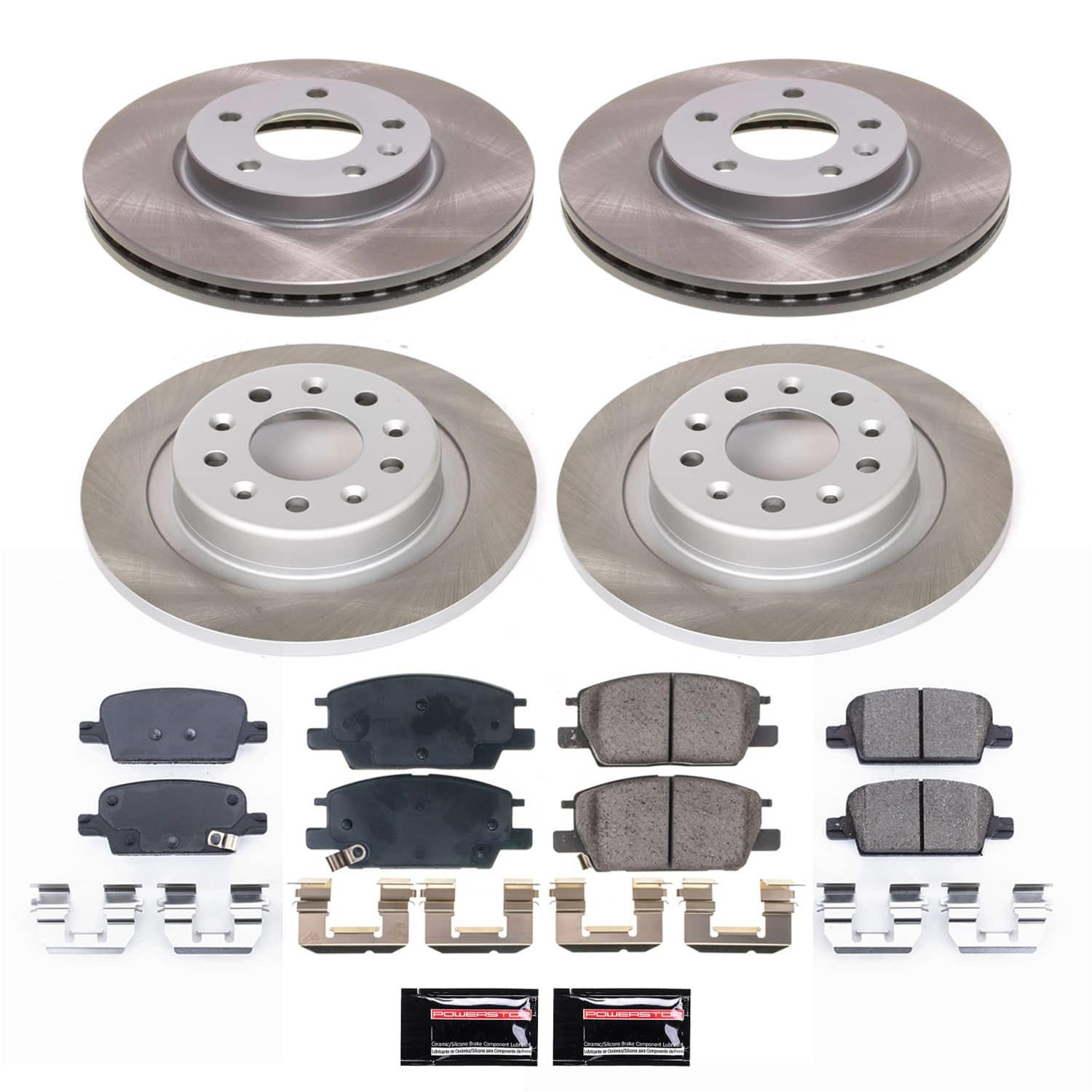 Power Stop 16-20 Chevrolet Malibu Front and Rear Semi-Coated Rotor Kit (1x psbSC7400, 1x psbSC7722) thumbnail 5