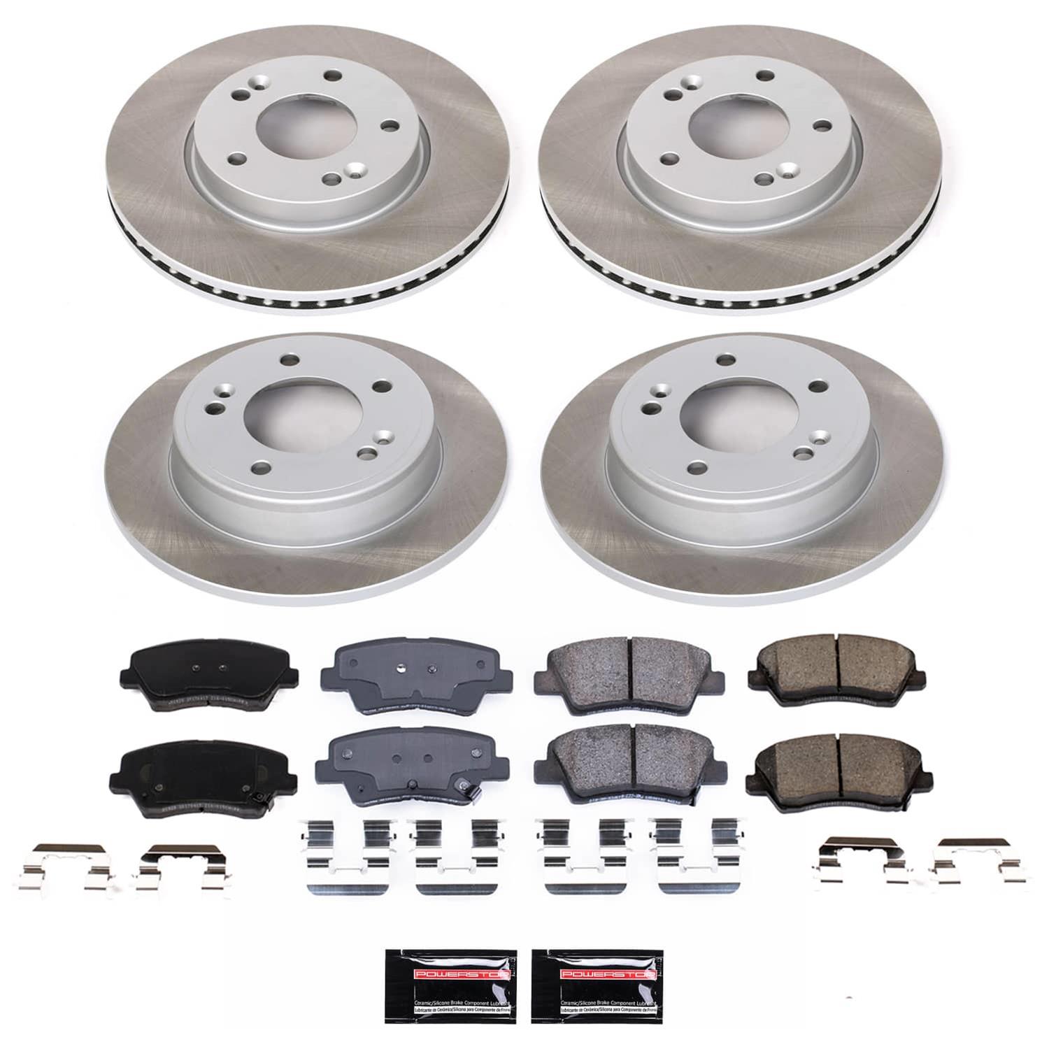 Power Stop 2017 Hyundai Veloster Front and Rear Semi-Coated Rotor Kit (1x psbSC6502, 1x psbSC7672) thumbnail 5