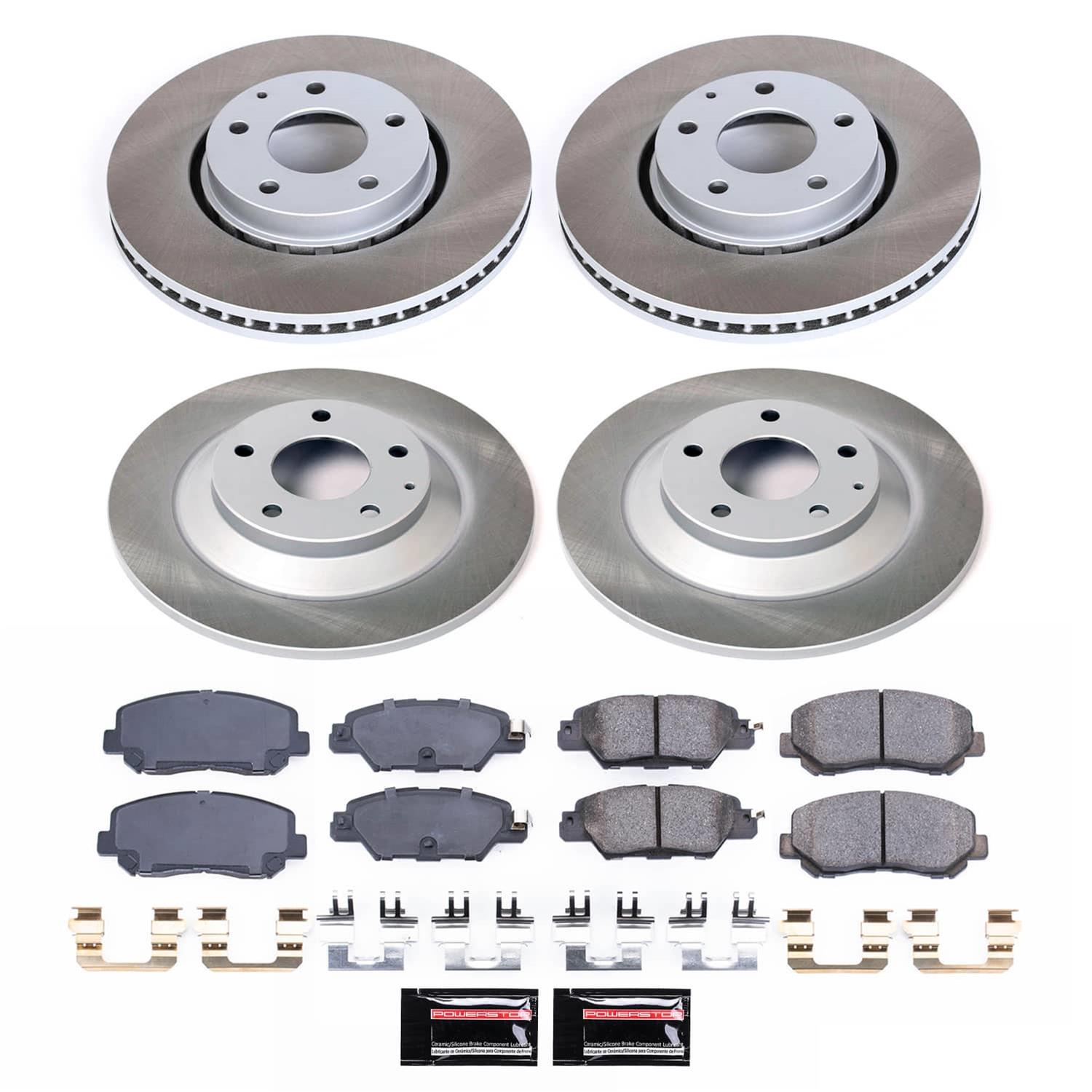 Power Stop 16-23 Mazda CX-5 Front and Rear Semi-Coated Rotor Kit (1x psbSC7516, 1x psbSC7689) thumbnail 5