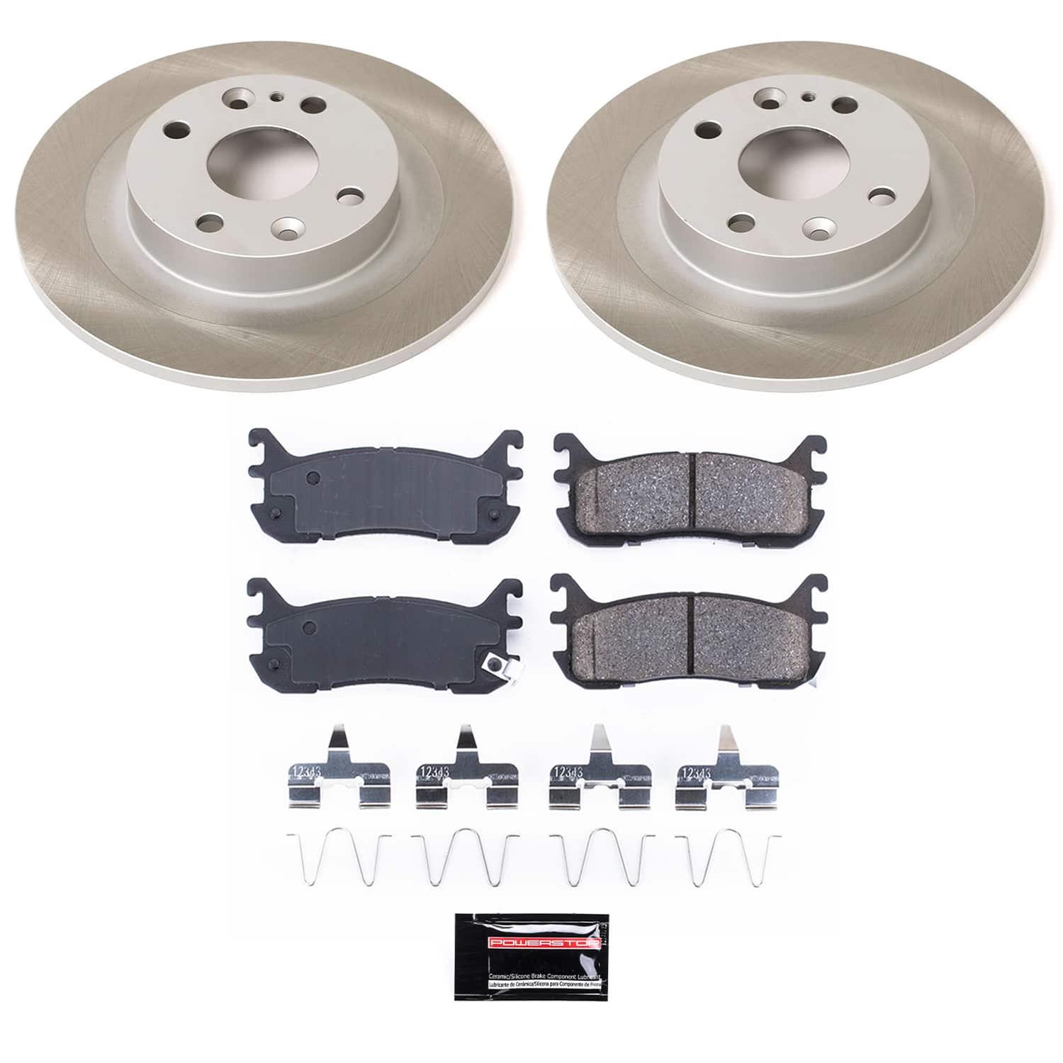 Power Stop 97-99 Mercury Tracer Rear Semi-Coated Rotor Kit thumbnail 5