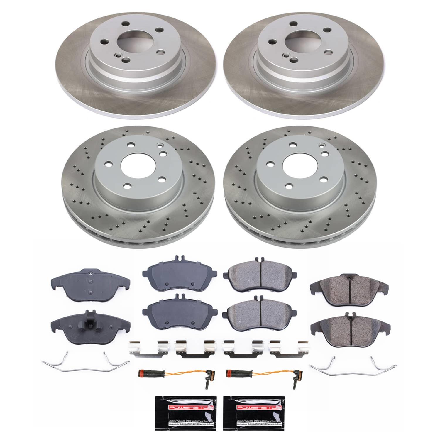 Power Stop 08-12 Mercedes-Benz C300 Front and Rear Semi-Coated Rotor Kit (1x psbSC5625, 1x psbSC7766) thumbnail 5
