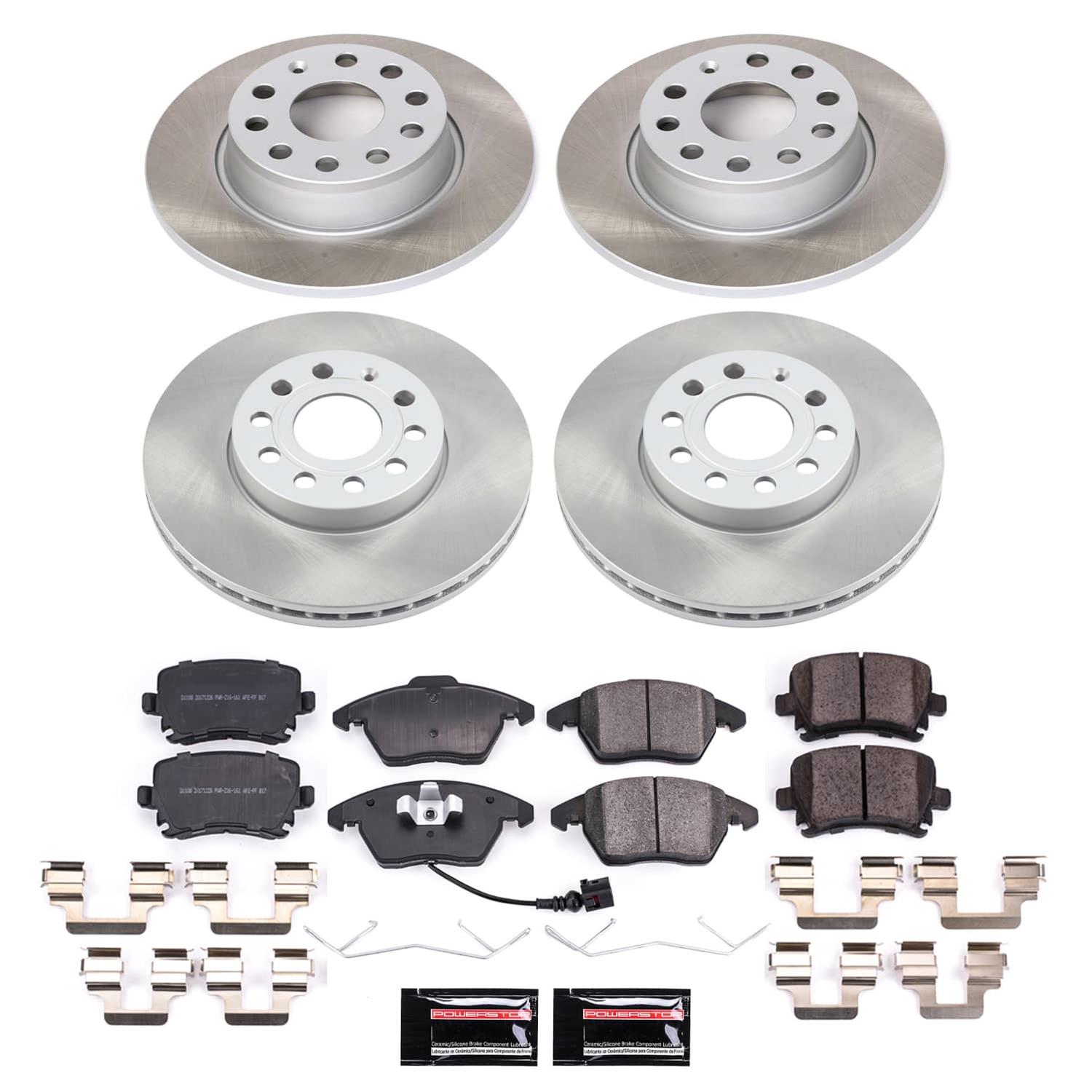 Power Stop 2010 Volkswagen Golf Front and Rear Semi-Coated Rotor Kit (1x psbSC4623, 1x psbSC5666) thumbnail 5