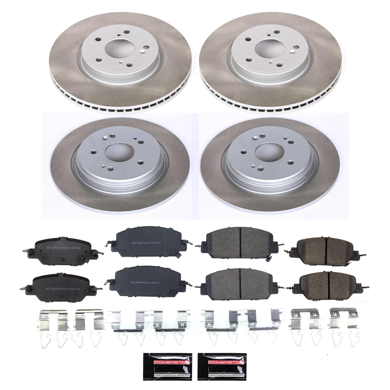 Power Stop 17-23 Honda CR-V Front and Rear Semi-Coated Rotor Kit (1x psbSC7528, 1x psbSC7872) thumbnail 5