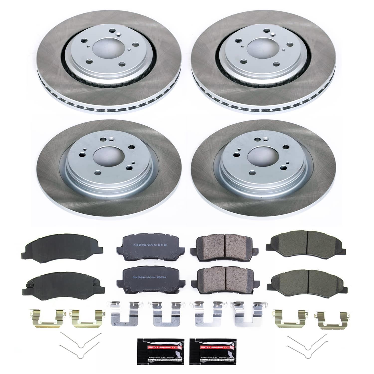 Power Stop 18-20 Honda Odyssey Front and Rear Semi-Coated Rotor Kit (1x psbSC7670, 1x psbSC7903) thumbnail 4