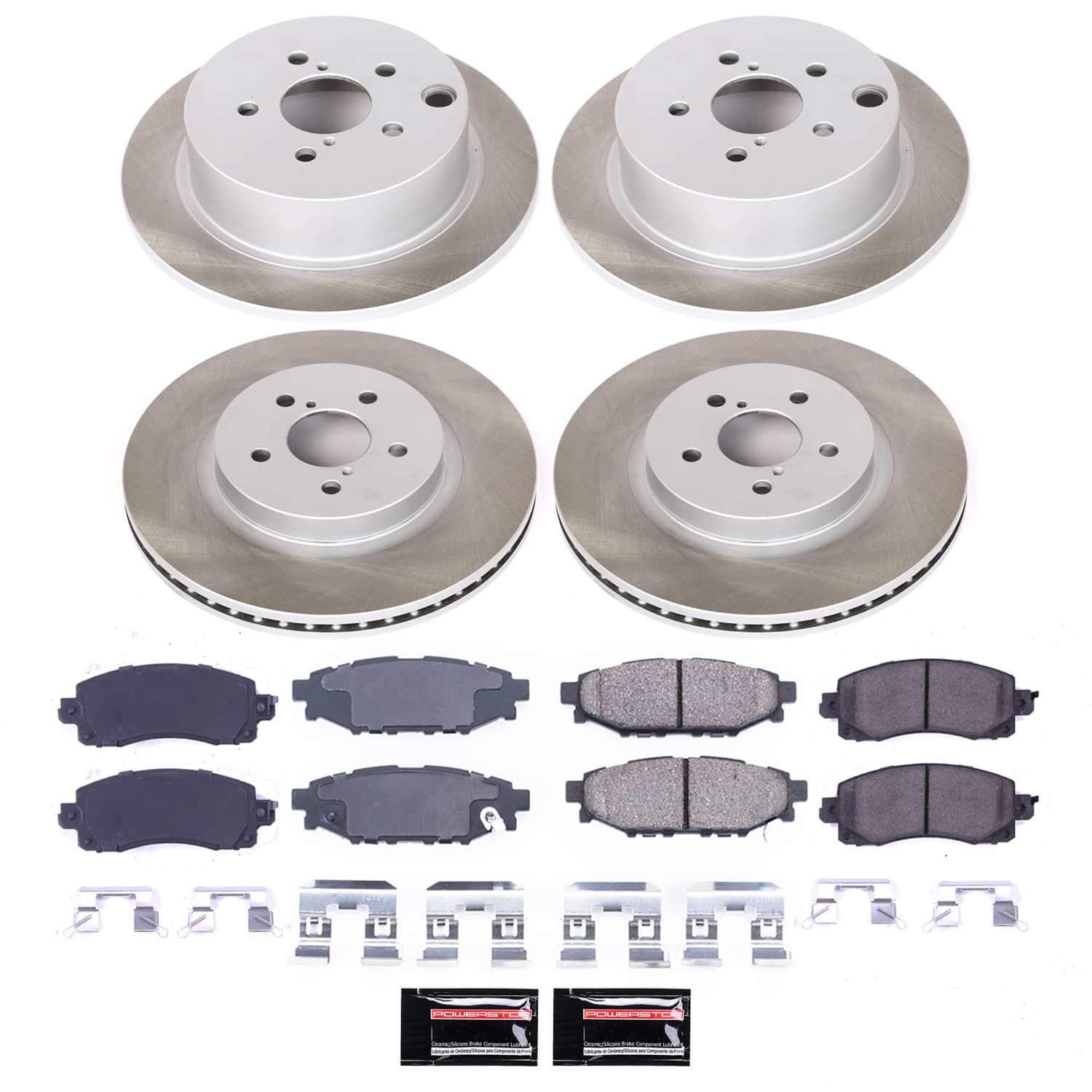 Power Stop 18-22 Subaru Crosstrek Front and Rear Semi-Coated Rotor Kit (1x psbSC6107, 1x psbSC7892) thumbnail 6