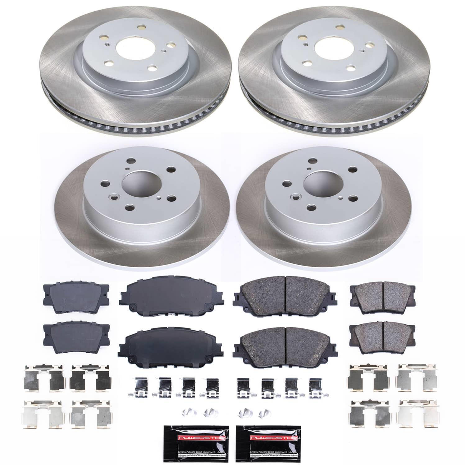 Power Stop 18-23 Toyota Camry Front and Rear Semi-Coated Rotor Kit (1x psbSC7895, 1x psbSC7905) thumbnail 5