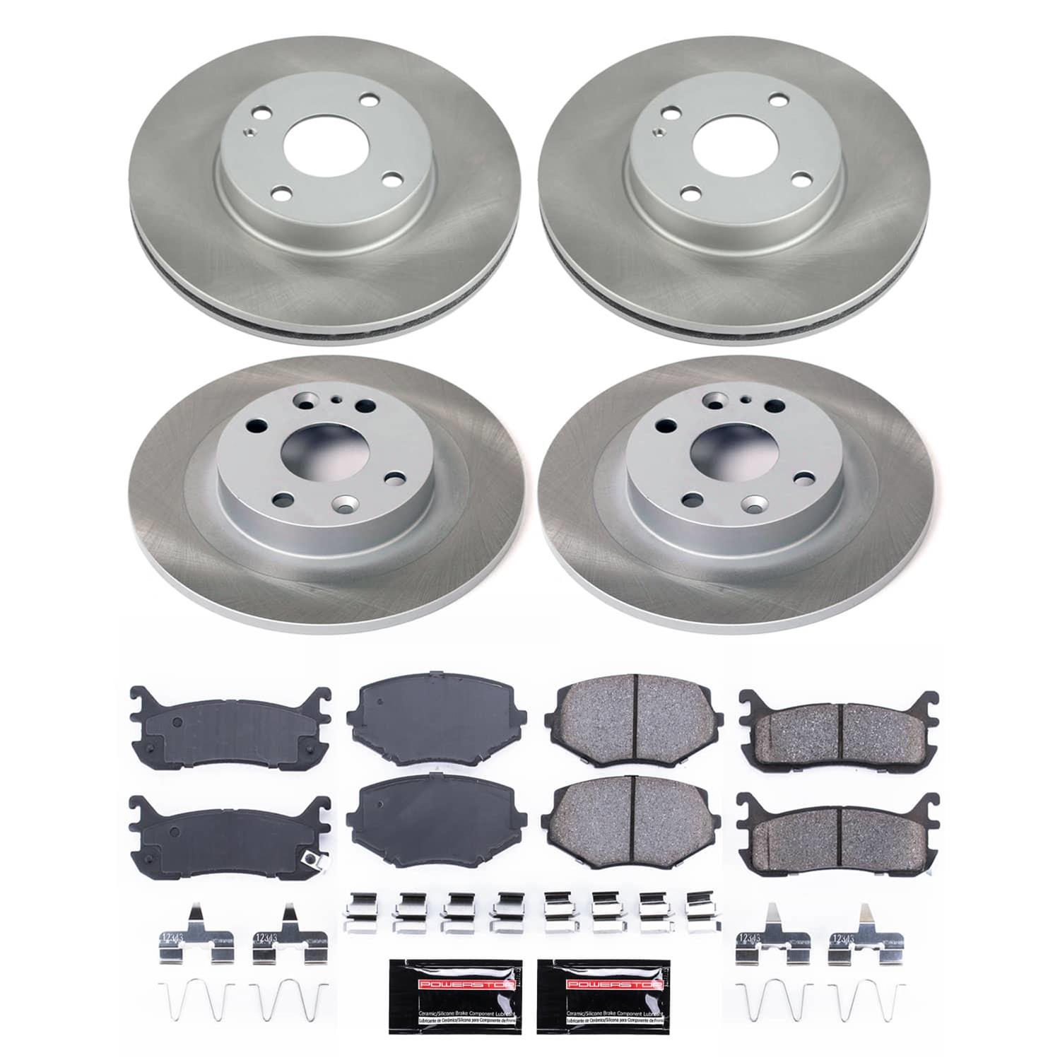 Power Stop 94-97 Mazda Miata Front and Rear Semi-Coated Rotor Kit (1x psbSC772, 1x psbSC793) thumbnail 5