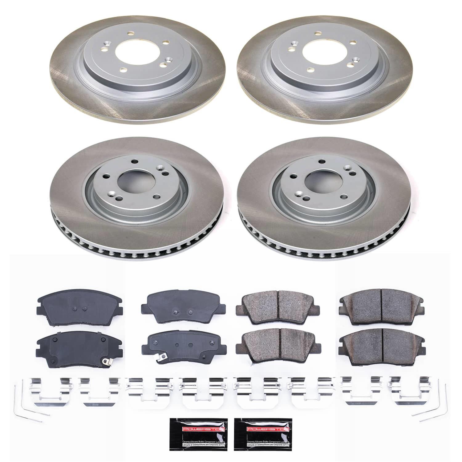 Power Stop 17-22 Kia Sportage Front and Rear Semi-Coated Rotor Kit (1x psbSC7343, 1x psbSC8016) thumbnail 4