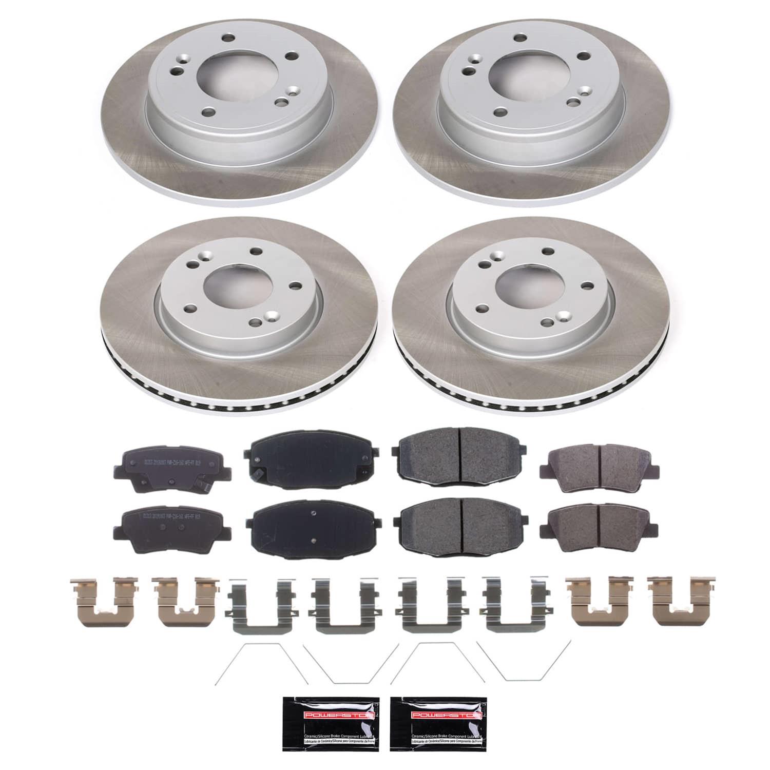Power Stop 17-19 Kia Soul Front and Rear Semi-Coated Rotor Kit (1x psbSC6501, 1x psbSC8007) thumbnail 5