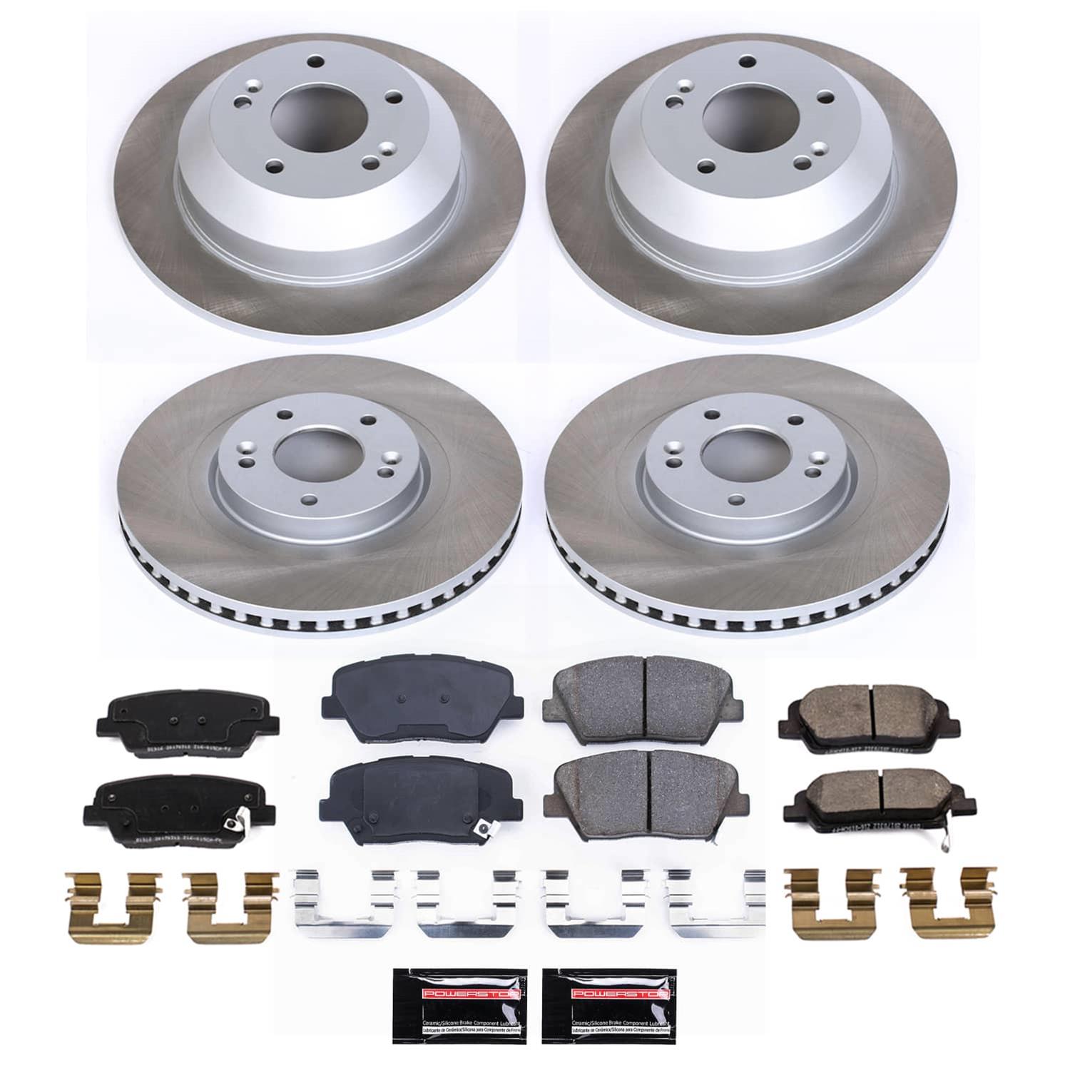 Power Stop 13-18 Hyundai Santa Fe Sport Front and Rear Semi-Coated Rotor Kit (1x psbSC7064, 1x psbSC7507) thumbnail 5