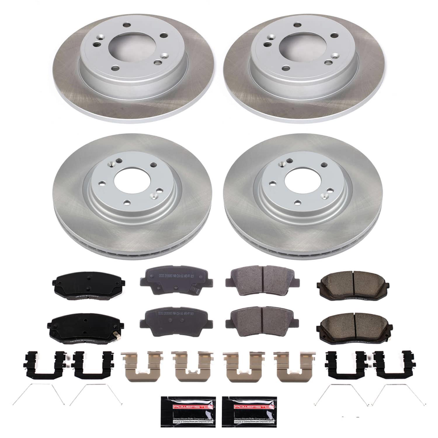 Power Stop 17-19 Kia Soul Front and Rear Semi-Coated Rotor Kit (1x psbSC6501, 1x psbSC8011) thumbnail 4
